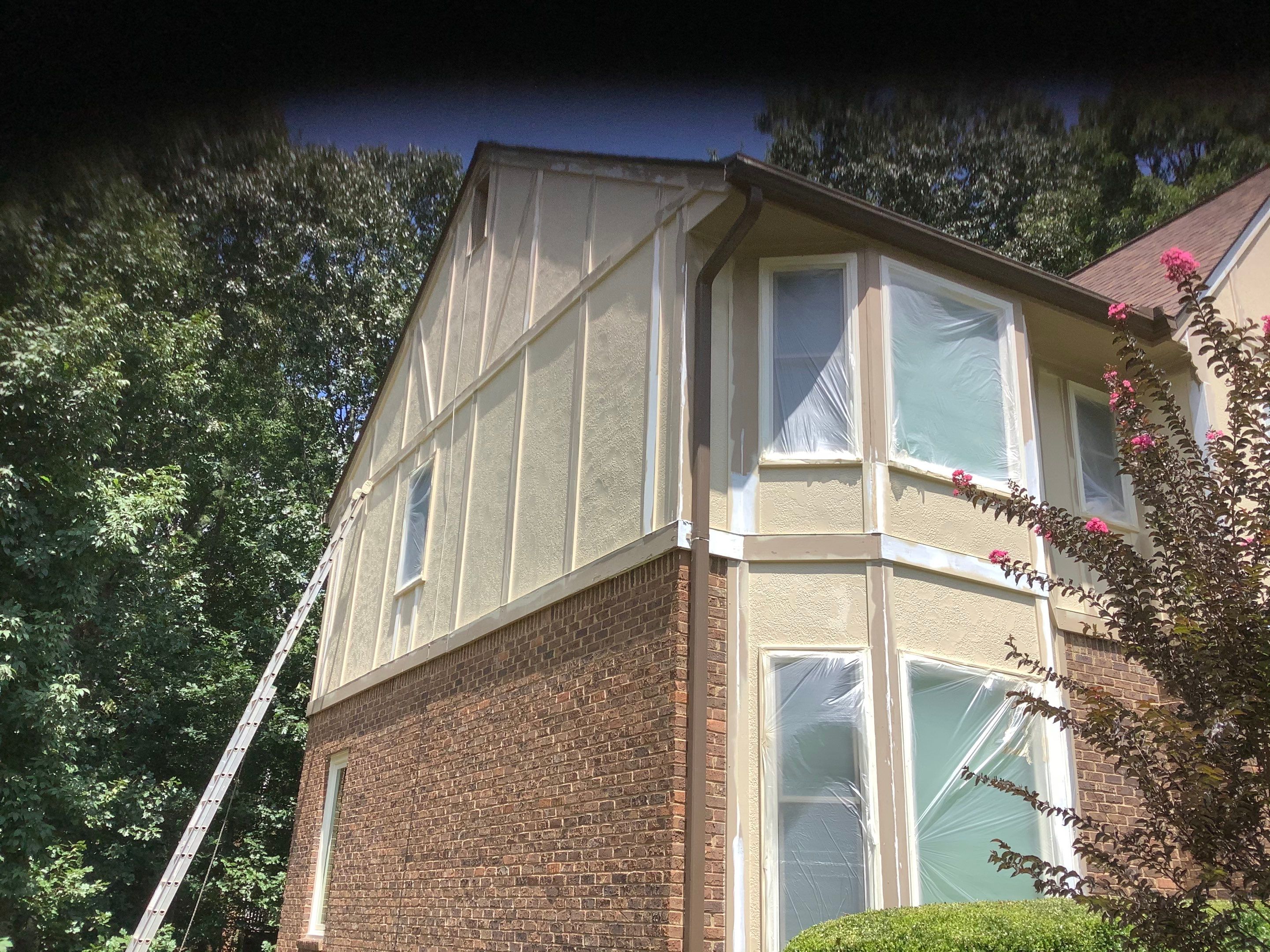 Complete Exterior Painting and Trim Refresh for Roswell Tudor Home by Swift Home Renovations