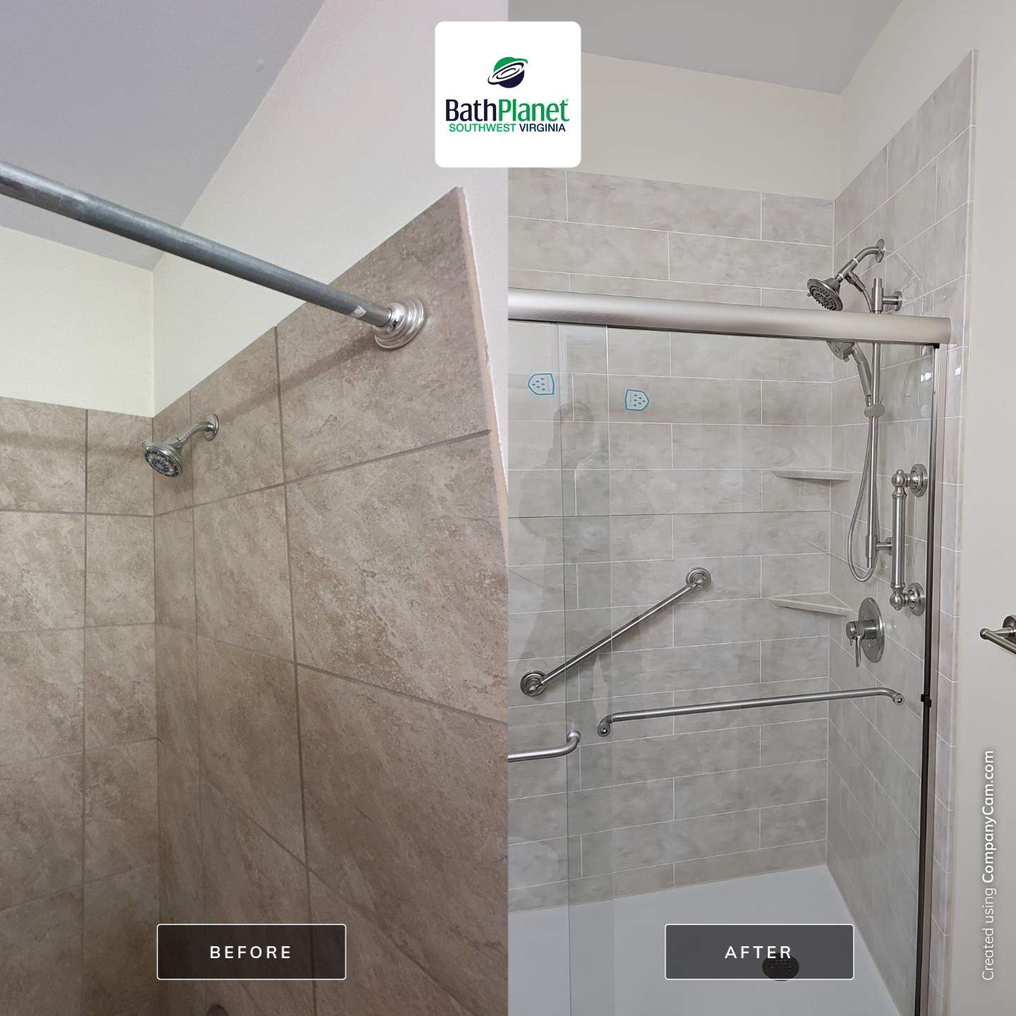 Tub to Shower by BathPlanet SW Virginia