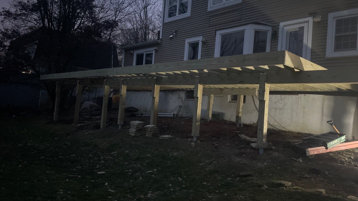 Deck Resurface + Extension in Randolph by deck guardian