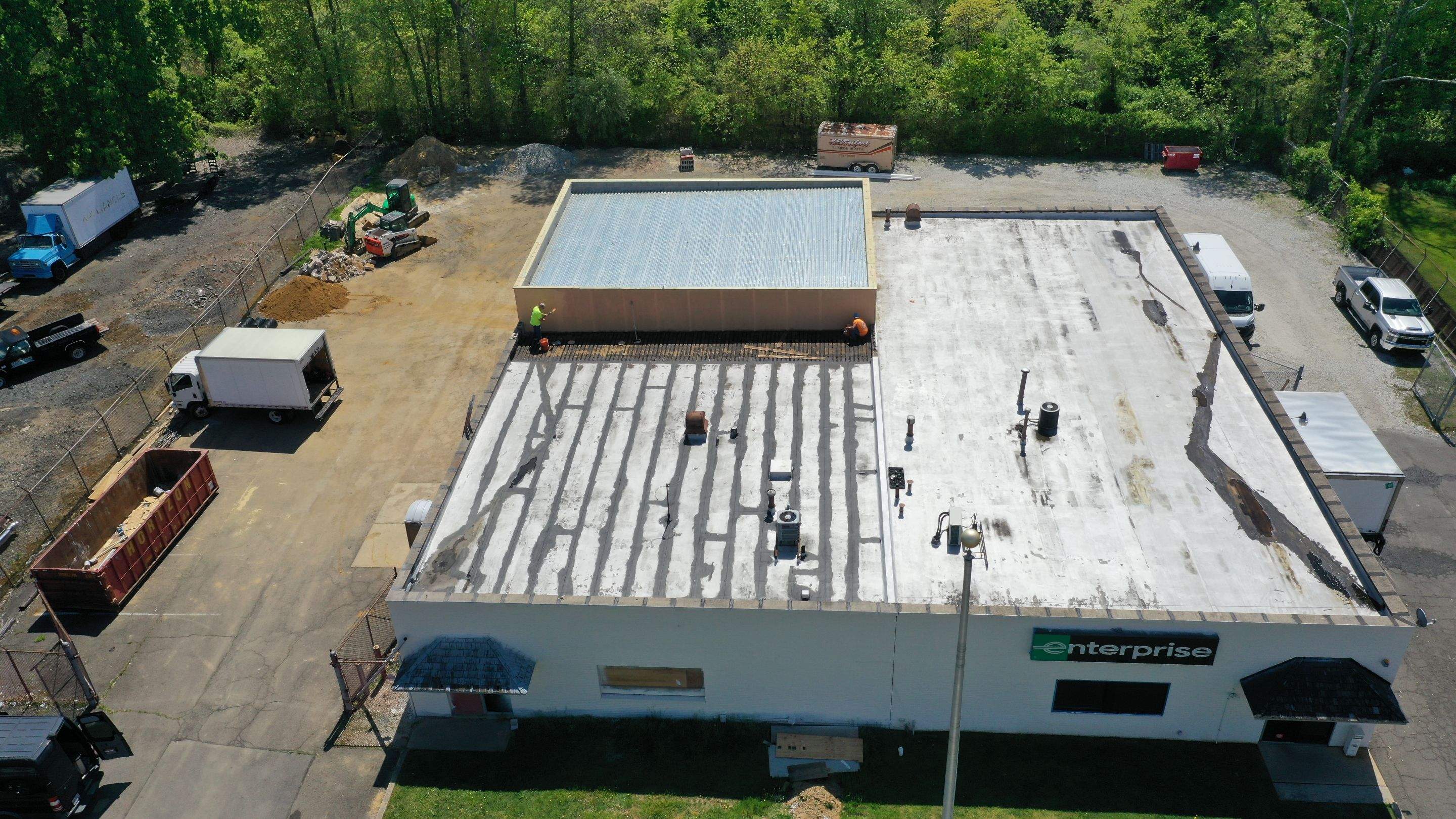 Commercial Roofing Installation using GAF TPO by All Site Roofing