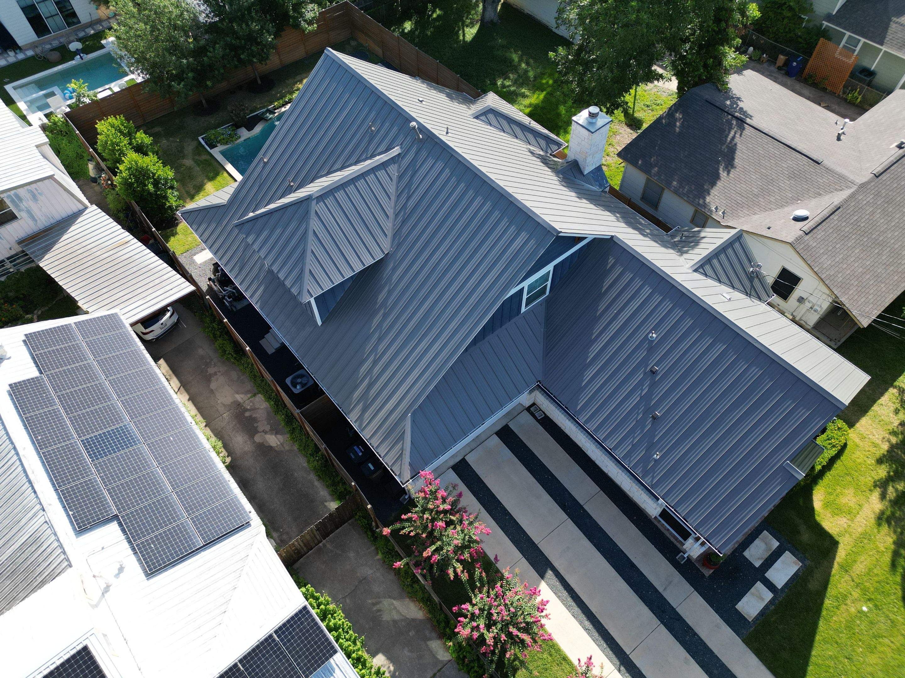 Charcoal Grey - L&A Metals LLC Type FF100, Hidden fastener/Standing Seam by RoofsOnly.com