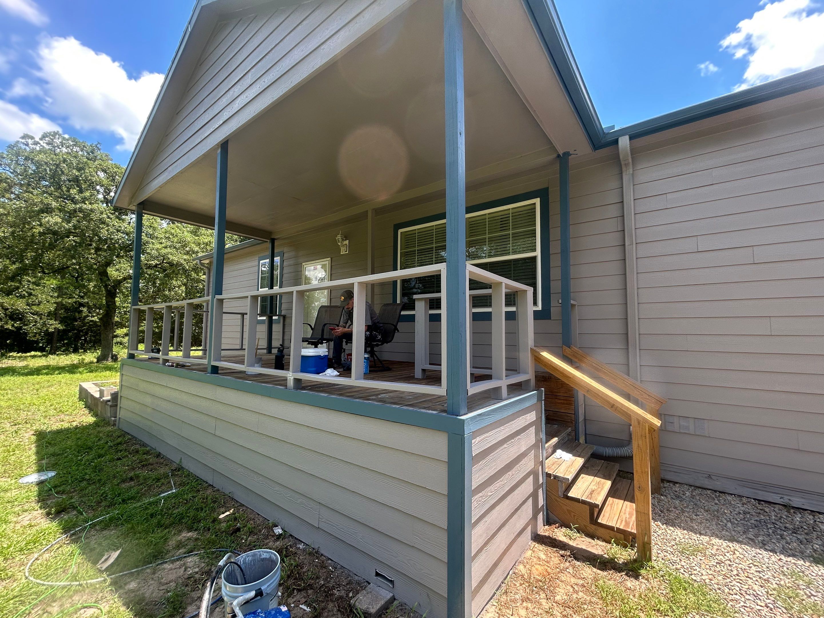 Full Exterior Repaint & Custom Ceiling Installation in Winnsboro, Texas by Quality Coats Painting