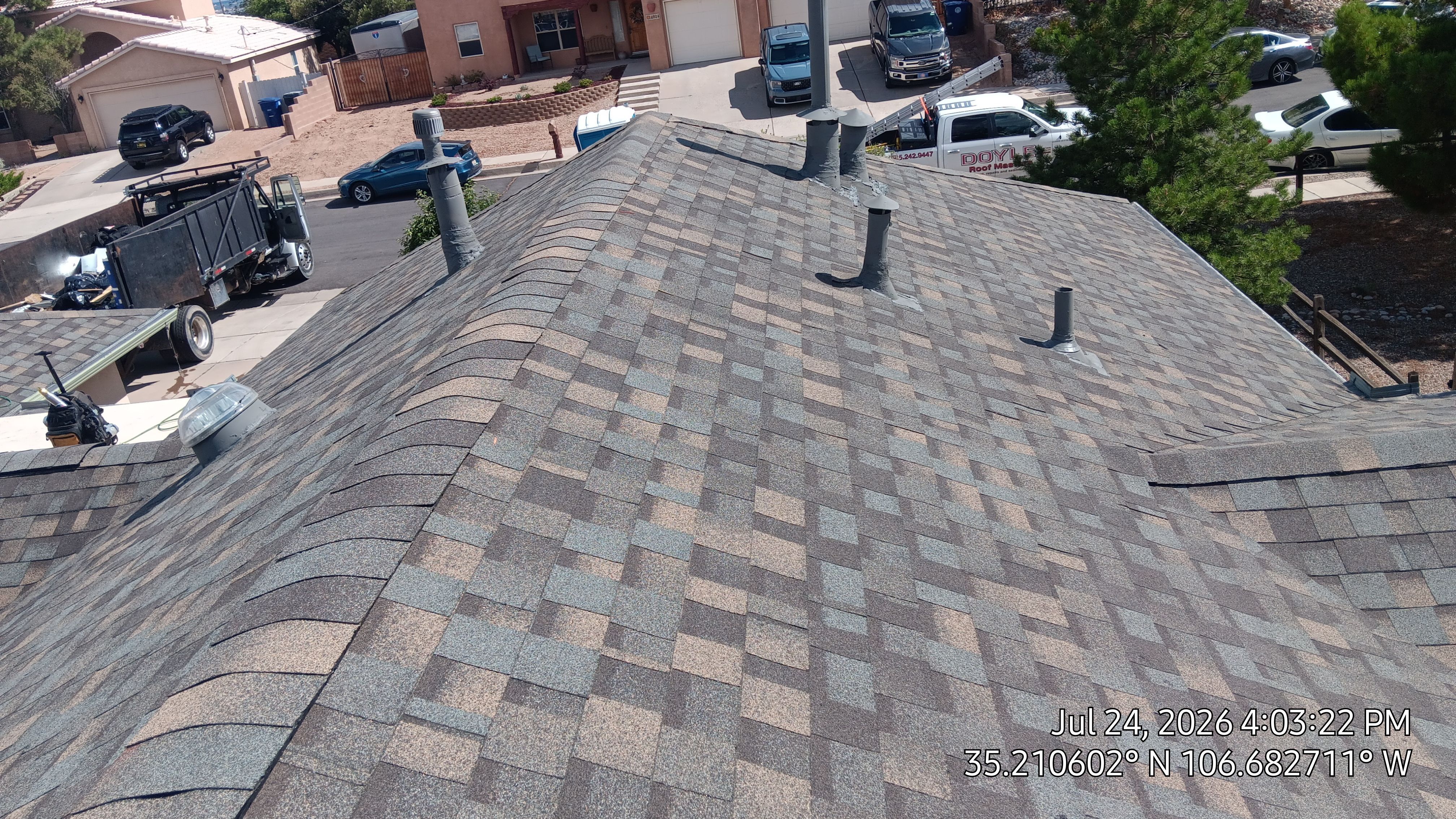 Full Shingle Roof Replacement in Northwest Albuquerque by Doyle Roof Masters Inc