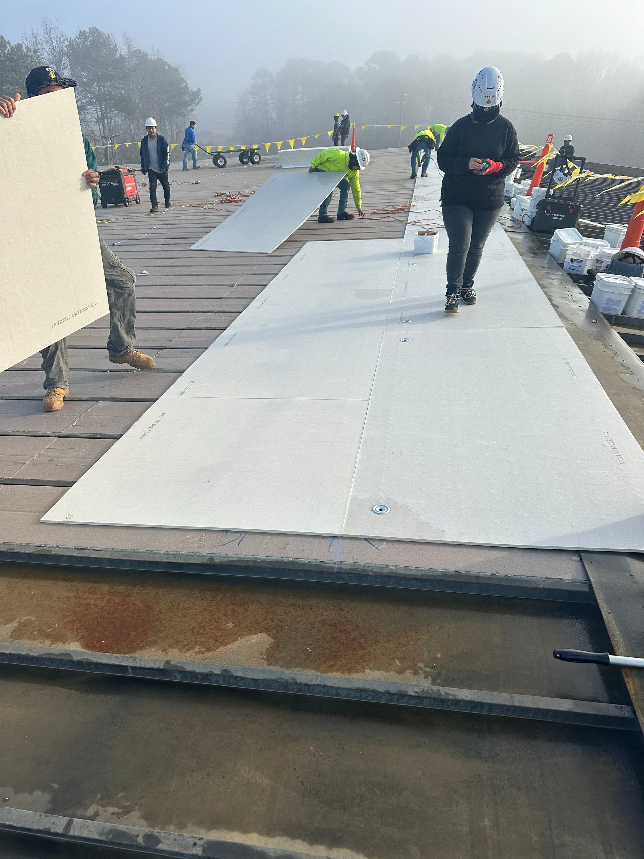 Project in Hampton, GA by Commercial Roofing Group