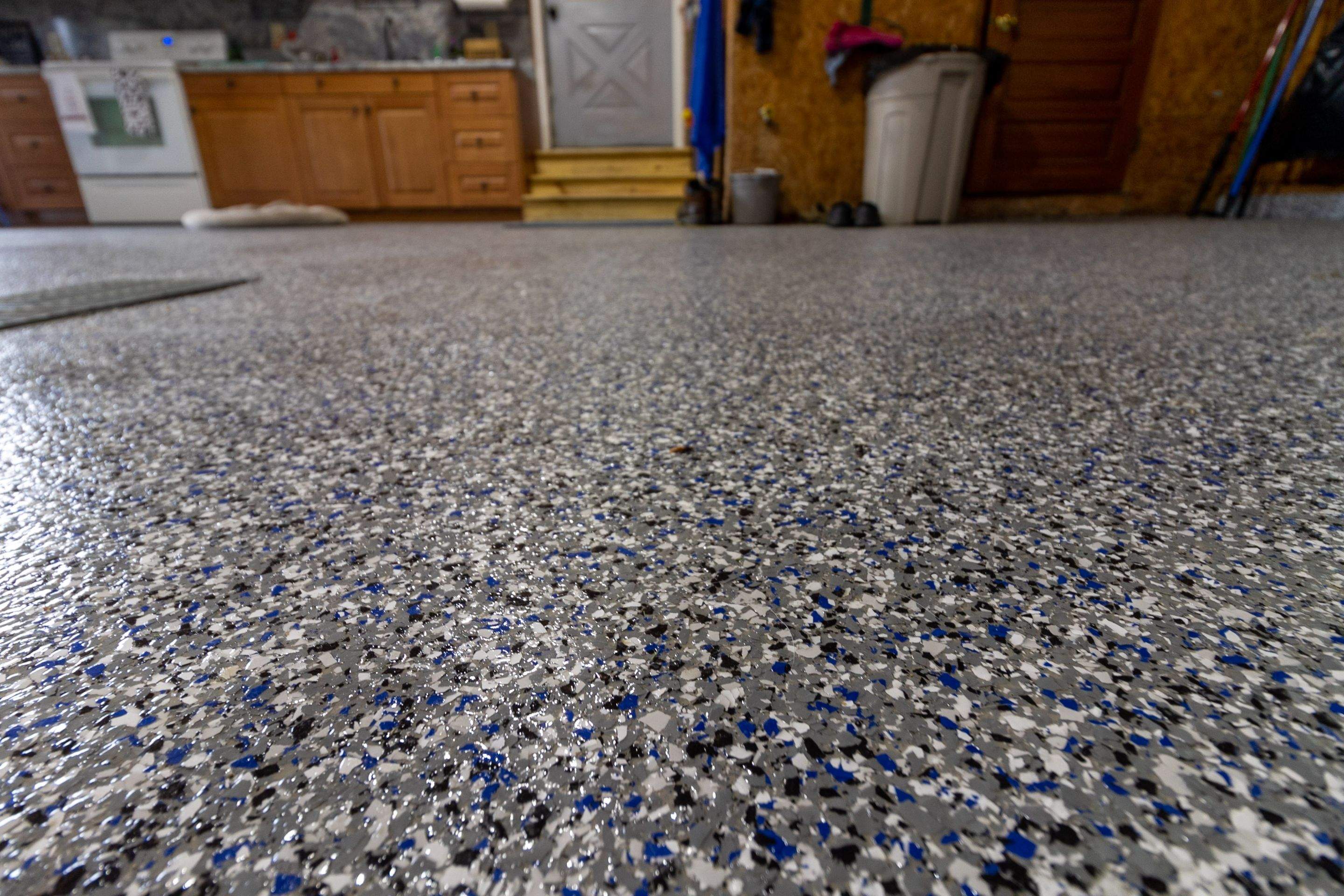 Garage Floor using Galaxy Blue by Your1DayFloor.com