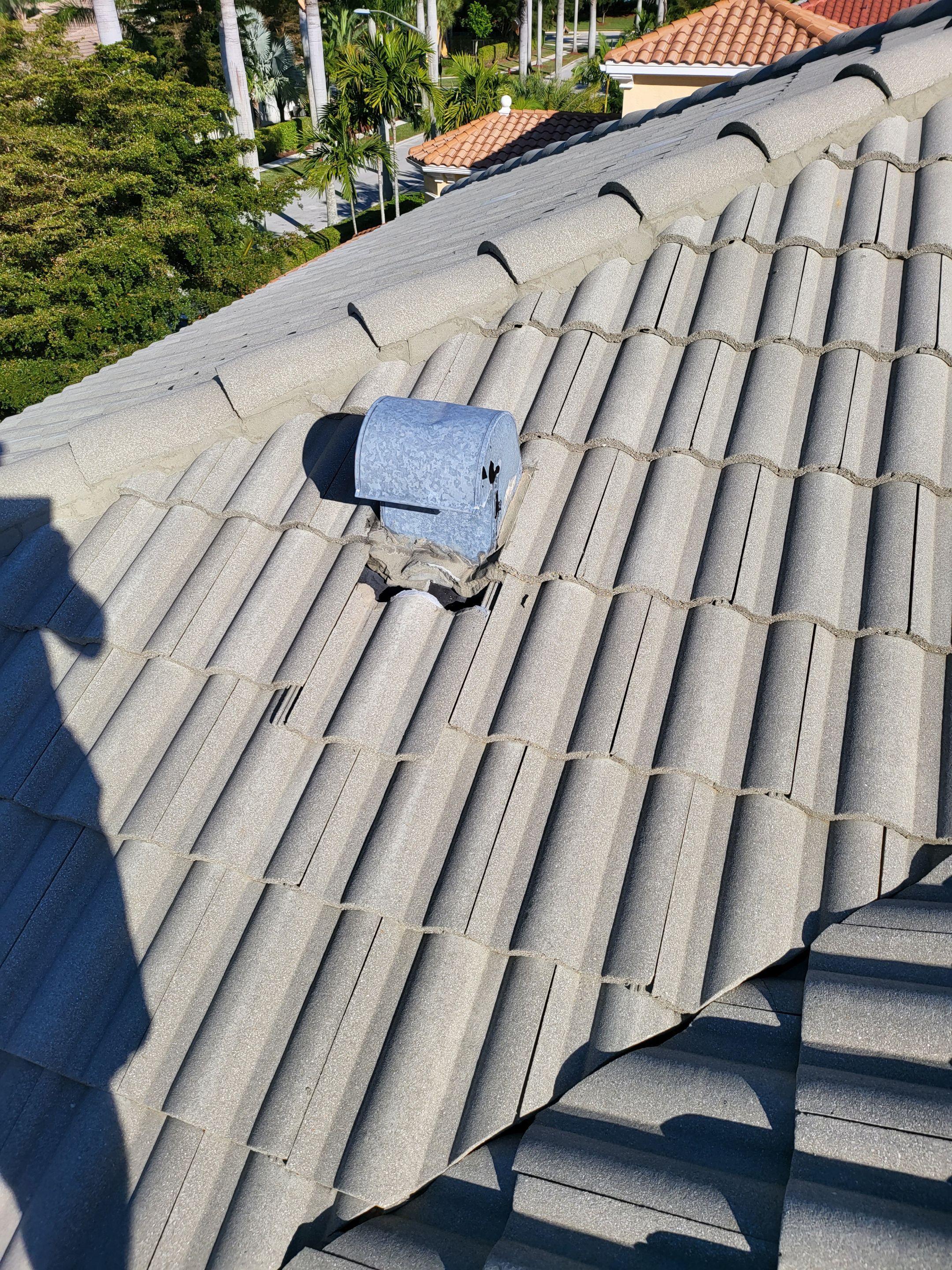 Concrete Tile Roof Repair and Sheathing Replacement in Wellington by Aastro Roofing