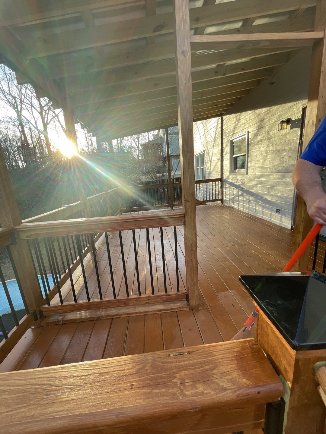 Balmoral Estates Screened Deck  by Pillar and Pine