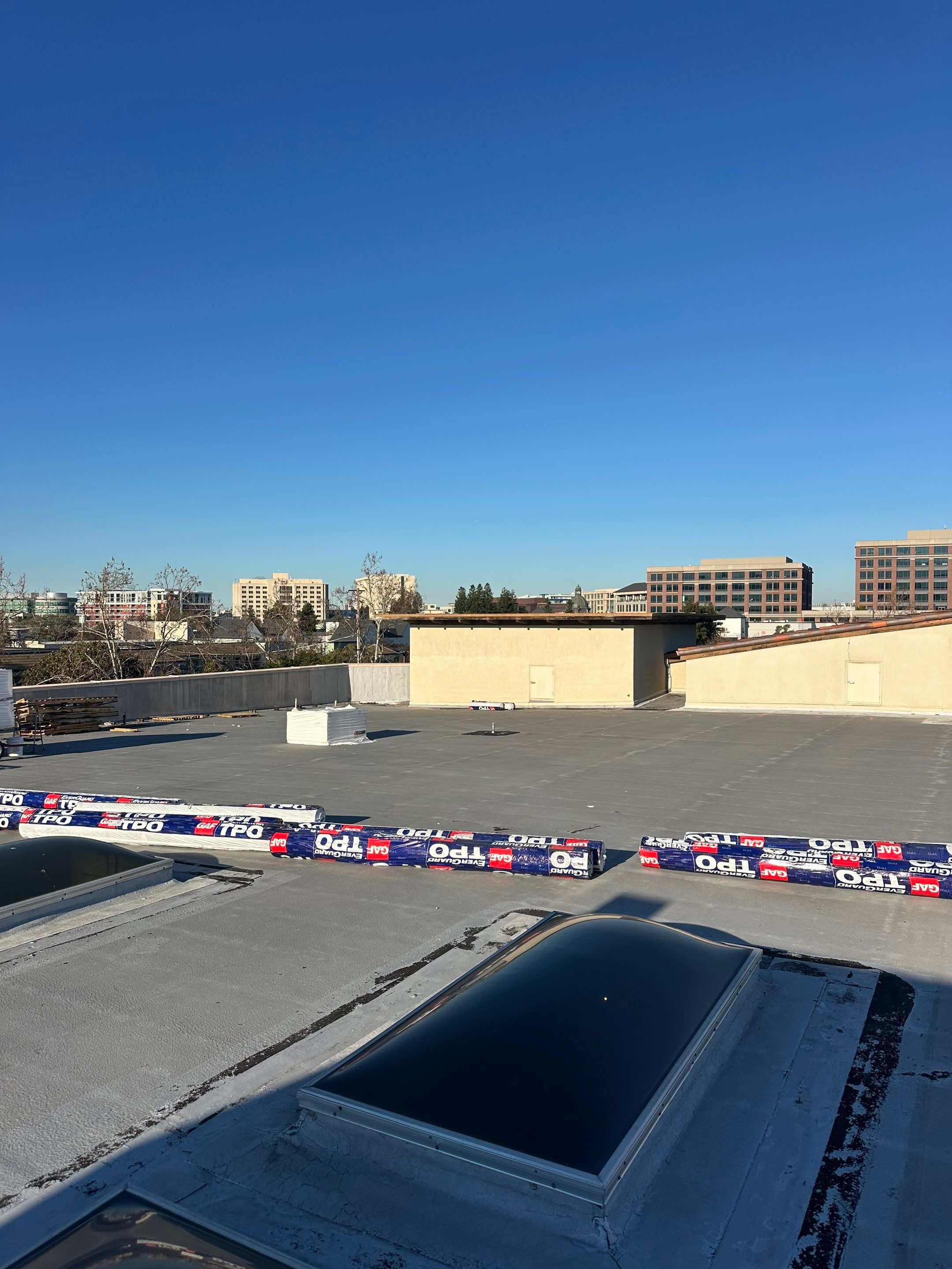 Project in Redwood City, CA by Sanchez Single Ply Roofing