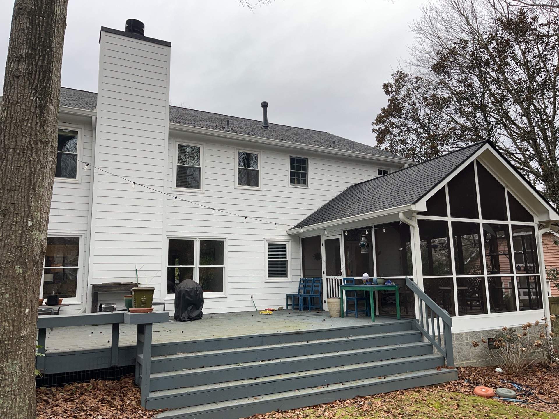 Deck Resurface using Deckorators Voyage Series and ALX Contemporary Cable Railing by Nelson Exteriors 