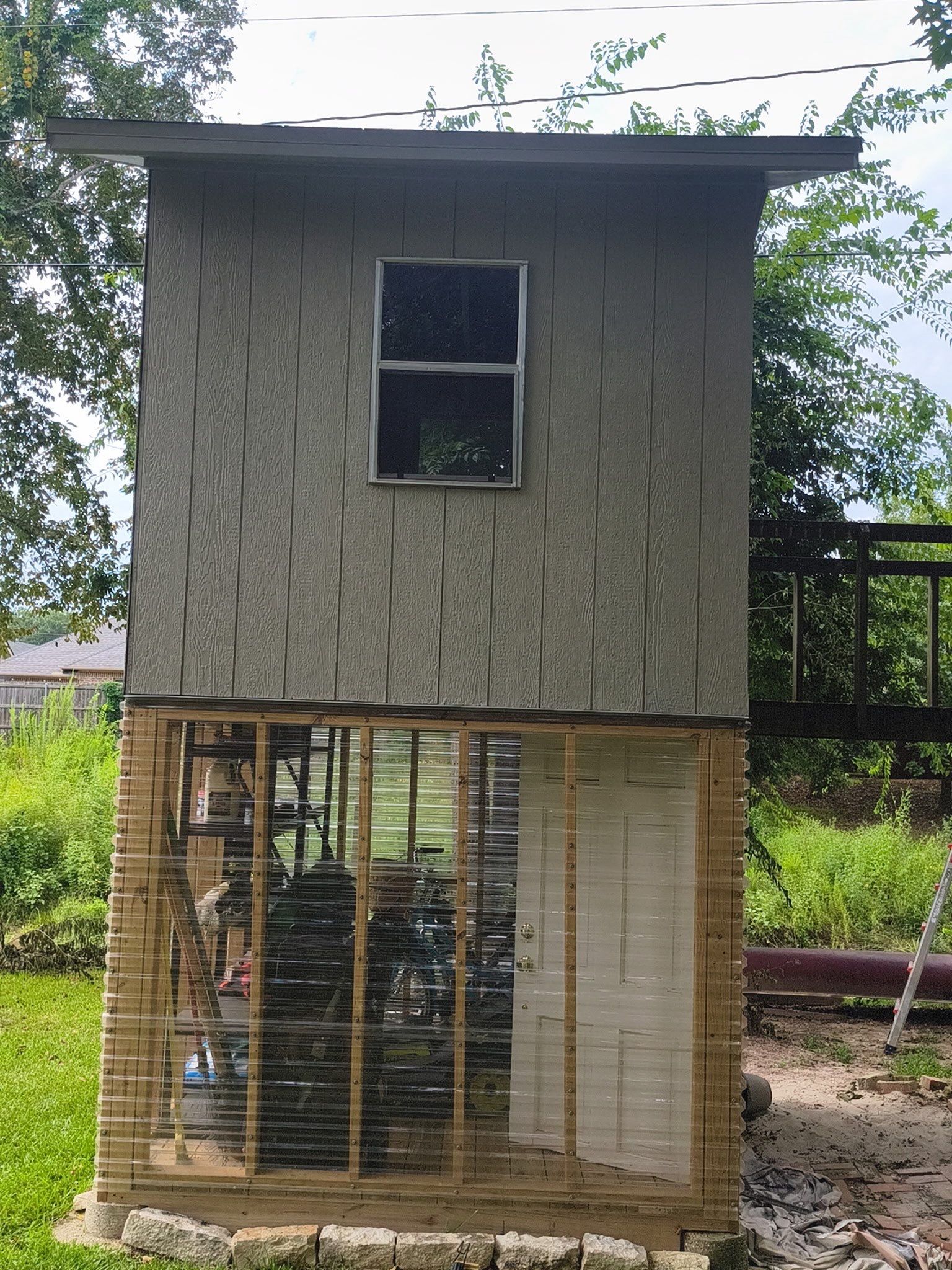 Exterior Painting in Tyler, TX | From Cracked Paint to Calming Gray & White by Quality Coats Painting