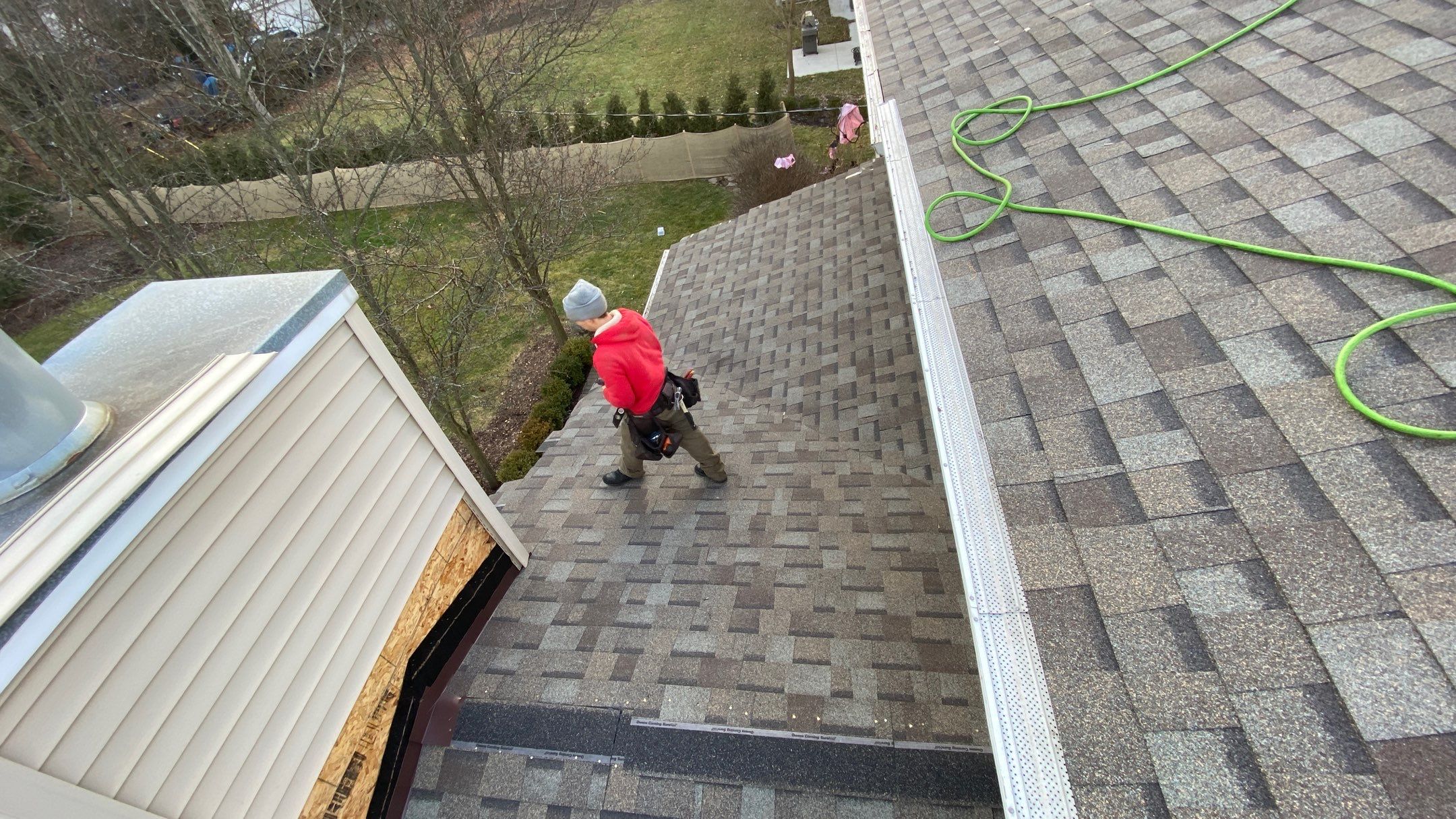 Residential Roofing Installation using Owens Corning Driftwood by 180 Contractors