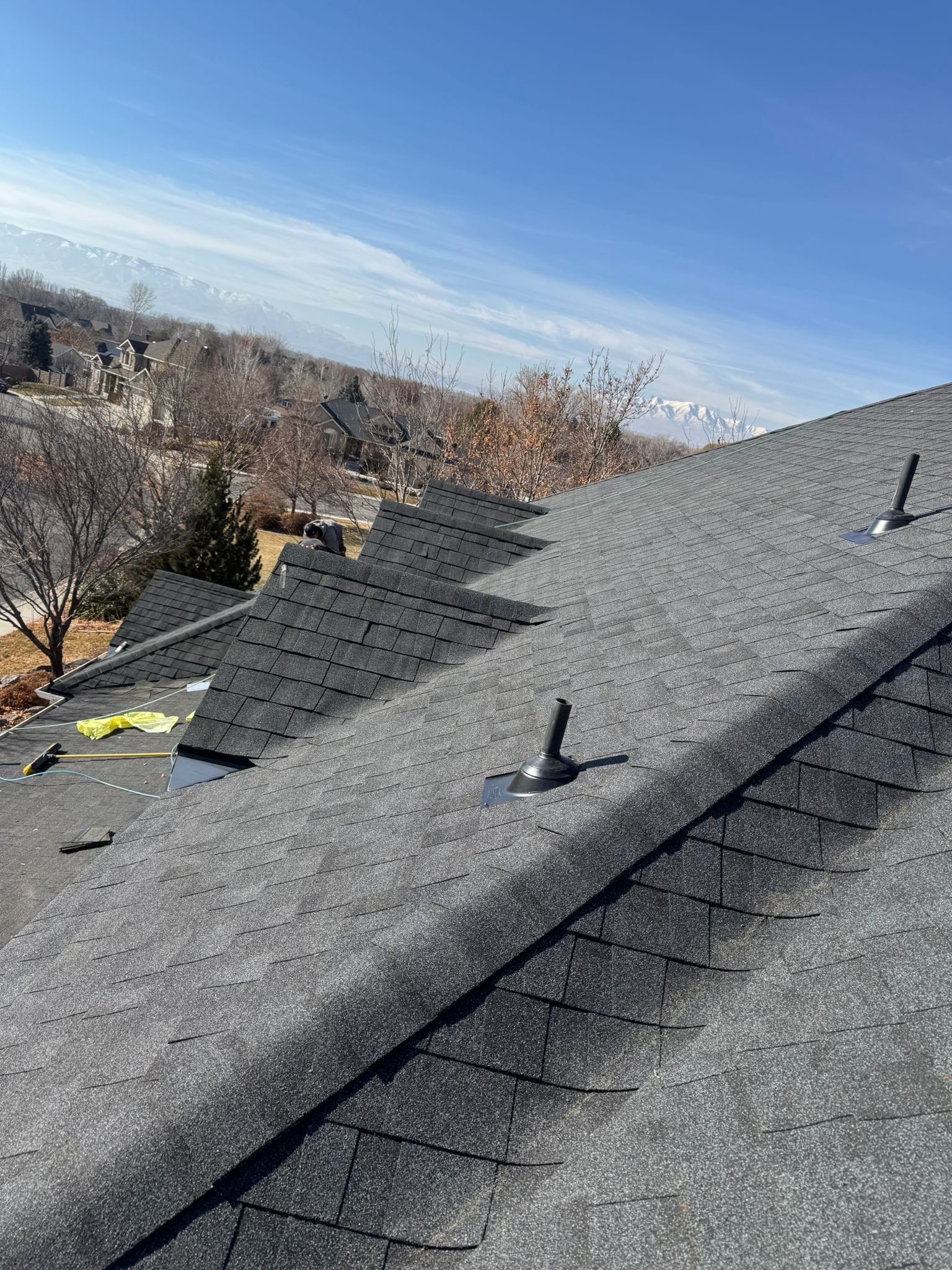Charcoal Gray Shingles by Reimagine Roofing