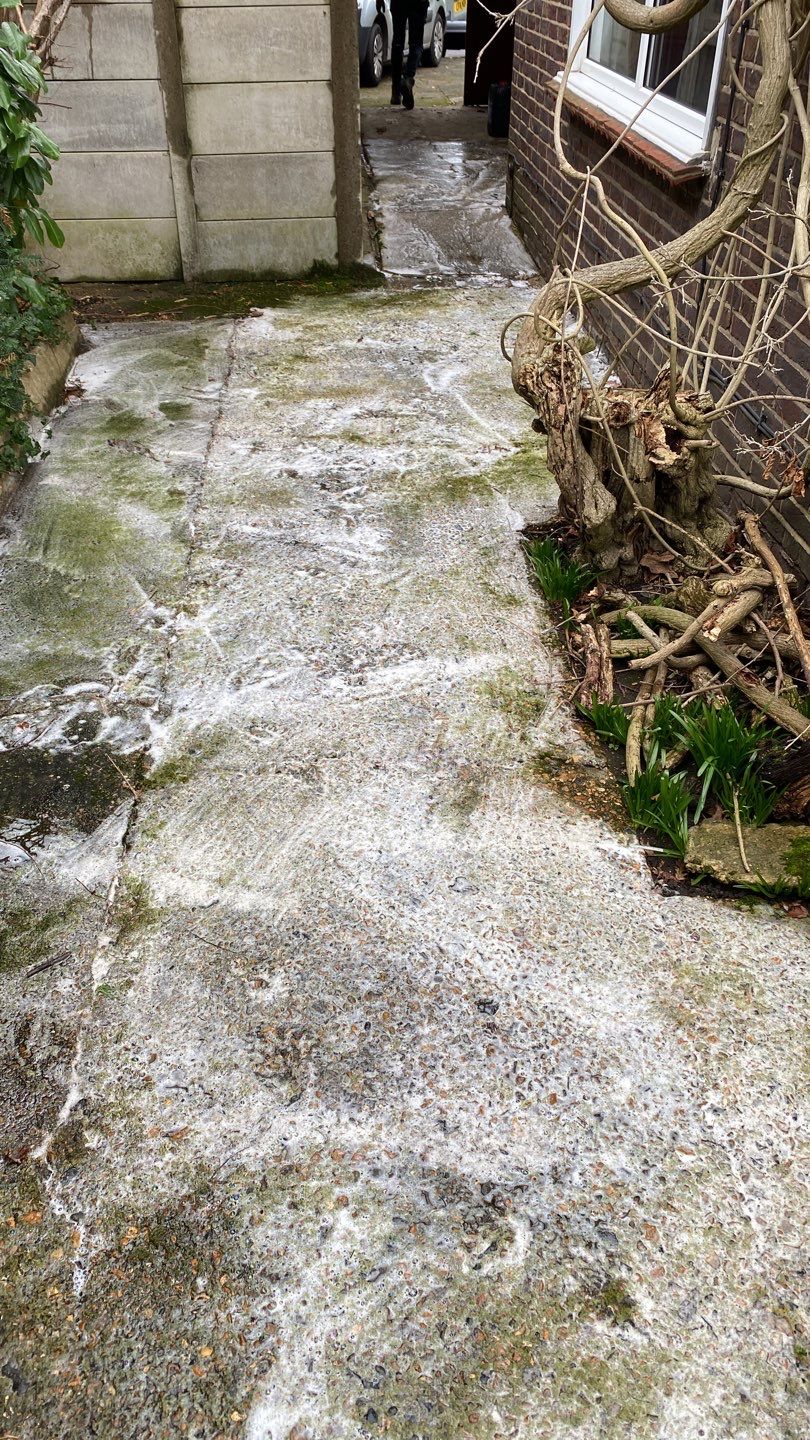 Driveway And Patio Clean using honda 21 ltr/min by Ges Exterior Cleaning ltd