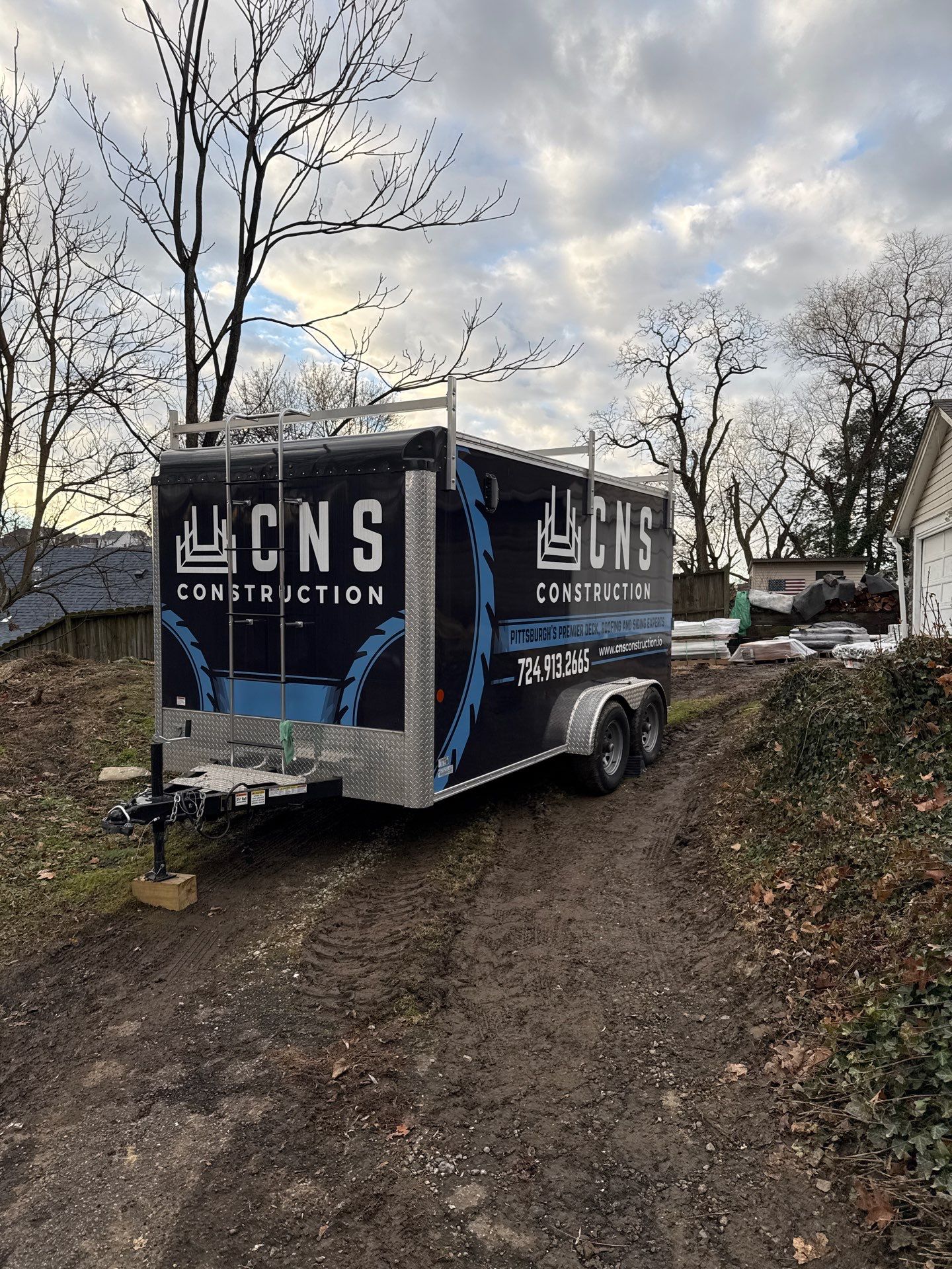 Deck and door by Cousins Roofing Siding & Decks