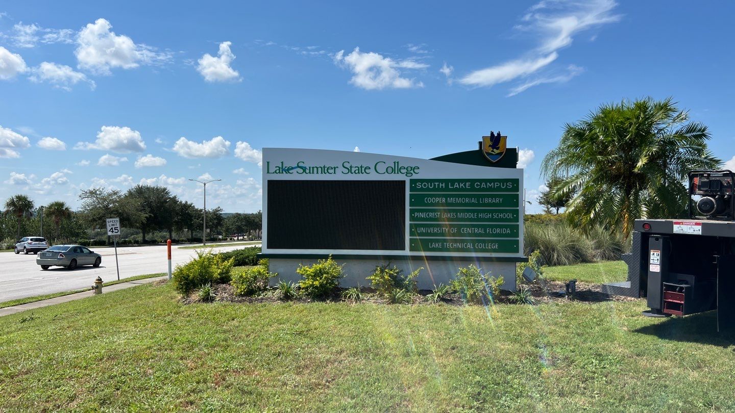 Monument Sign for LSSC Clermont by SignCrafters