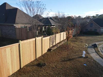 8ft Cedar Good Neighbor Fence