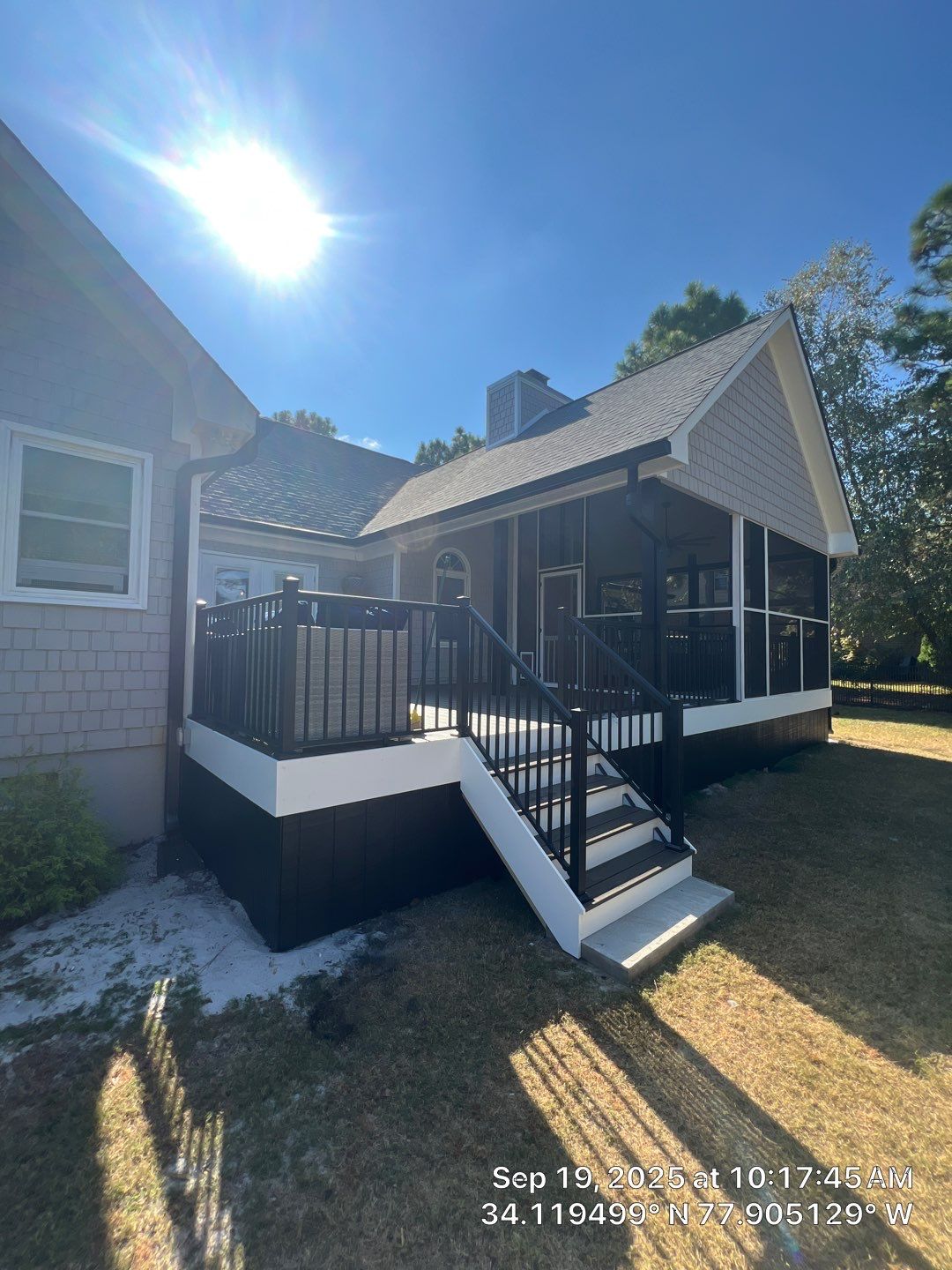 Back Porch Addition in Beau Rivage  by RGR Construction and Roofing, LLC