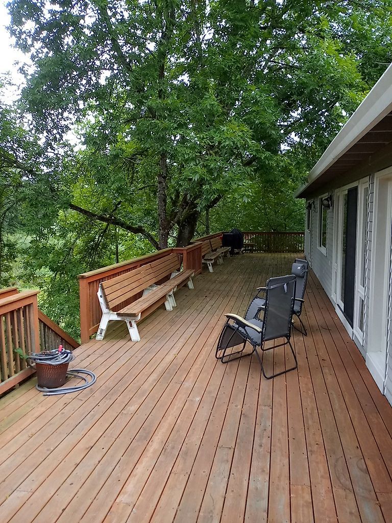 Deck Restoration using Armstrong-Clark Semi-Transparent Cedar 97229 by Paul Schopp