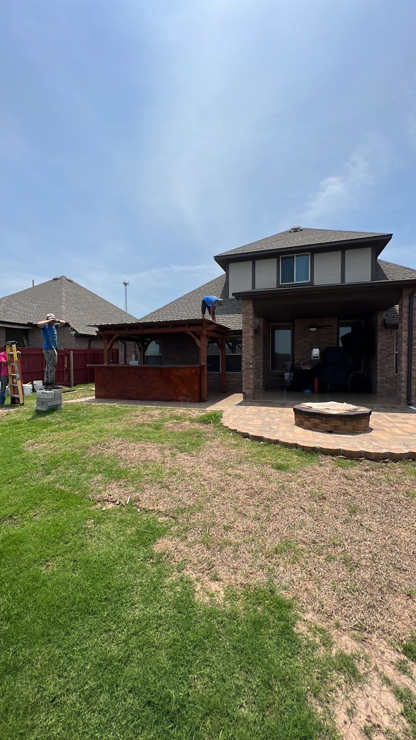 Outdoor kitchen by Clays Services Inc