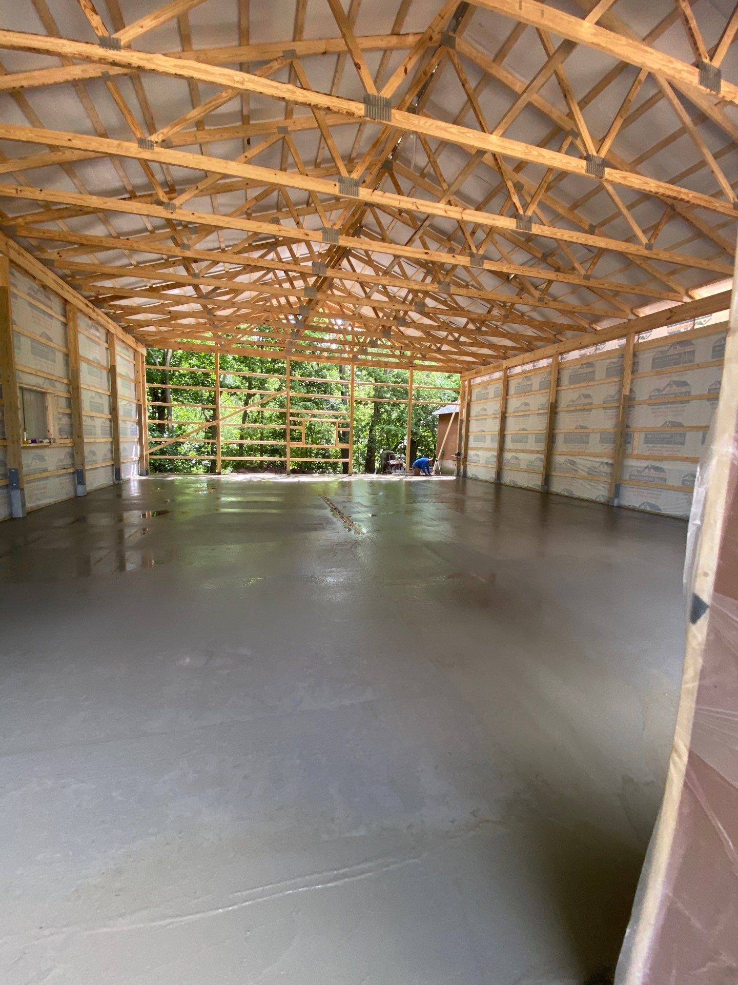 40'x50'x16' Pole Barn Project by The Barn Builders
