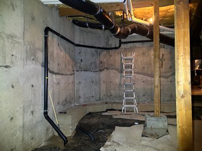Radon well and sub slab