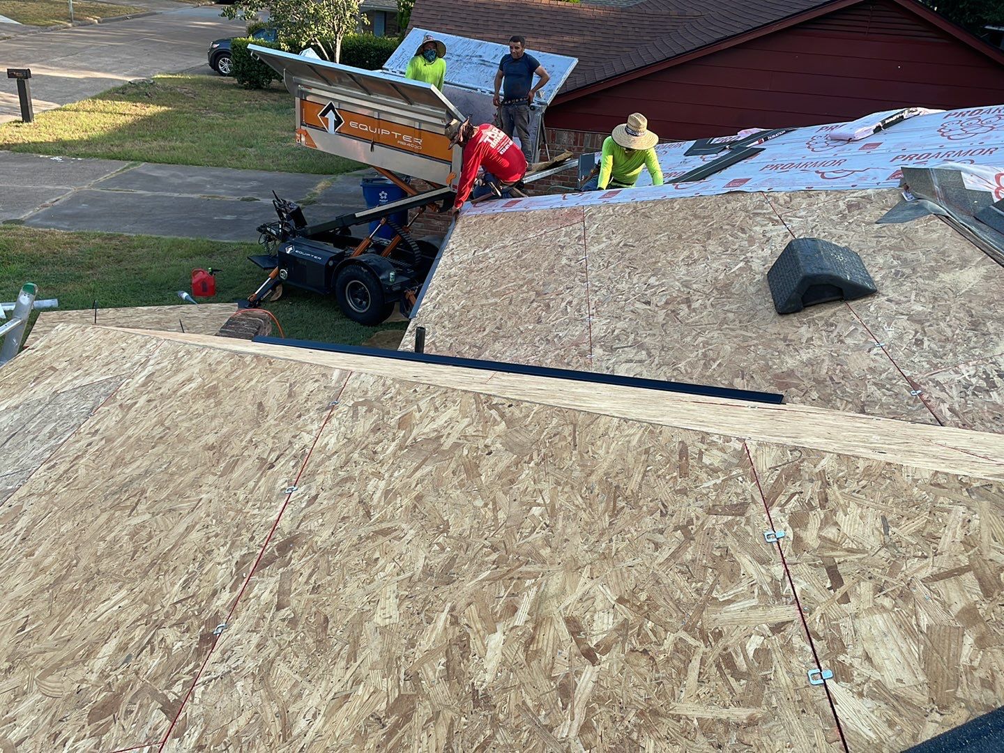 Residential Roofing Installation using Owen's Corning Duration (Lifetime) Shingles by Roof Repair Company
