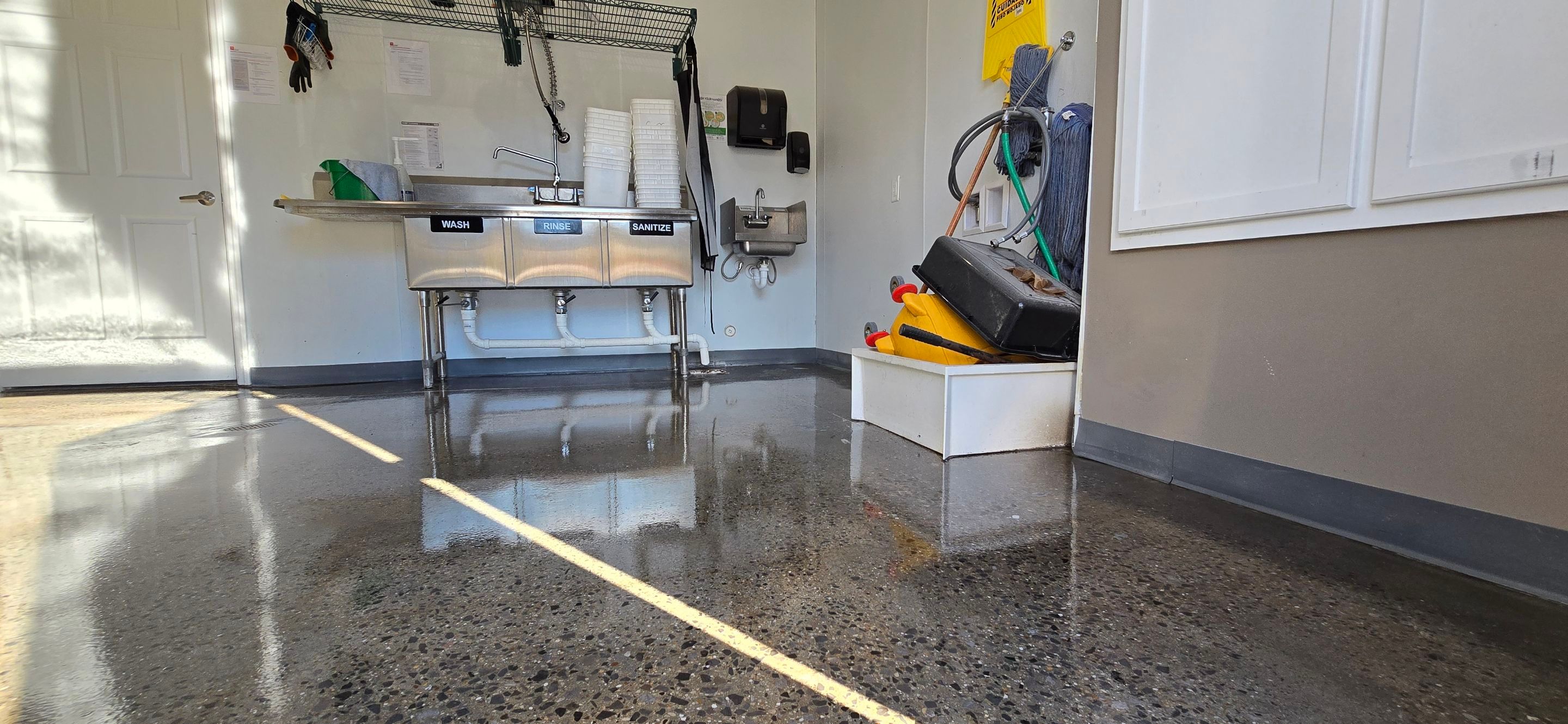 Restaurant Kitchen Floor Upgrade by Elite Floor Solutions