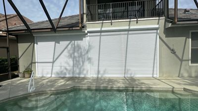 2 Motorized Roll Shutters