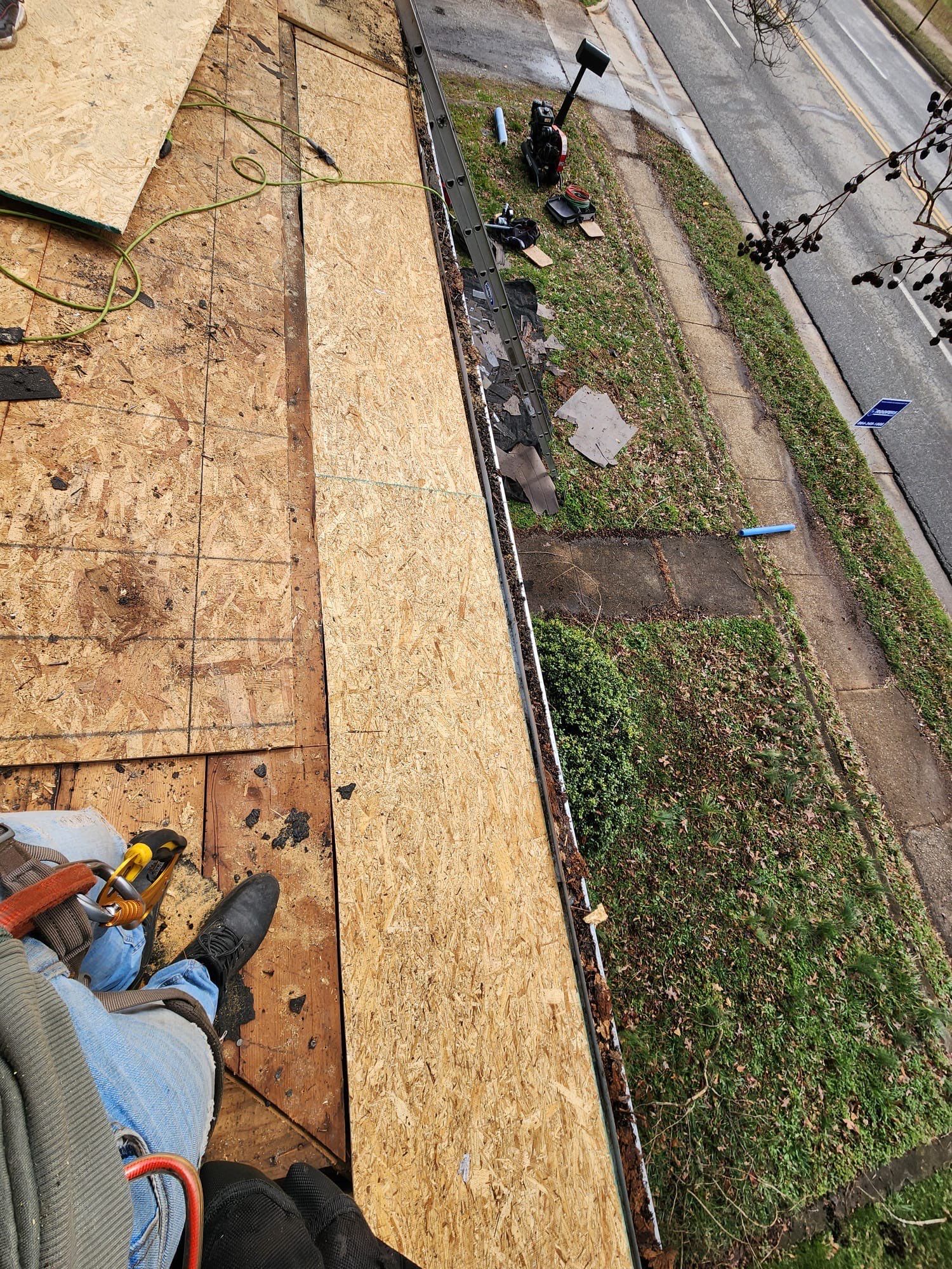 Landmark Shingle Roof Replacement and Decking Repair in Greenville by Roofers LLC