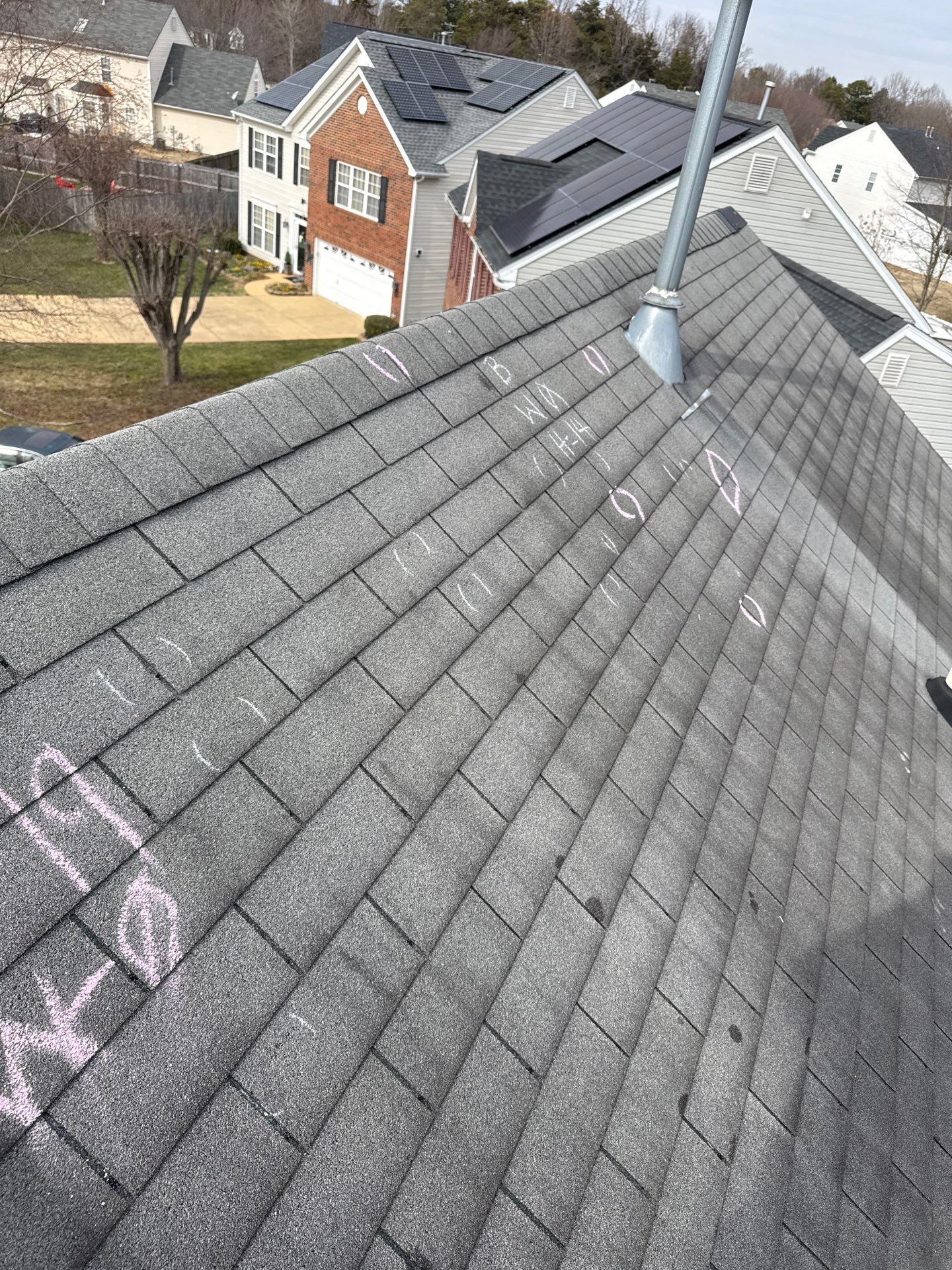 Roof replacement by hail damage by Just Brilliant Restoration JBR