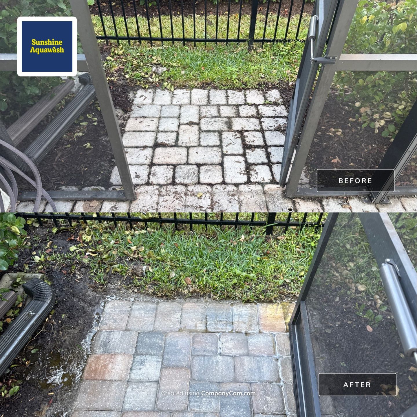 Paver Pool Deck Cleaning Showcase – Lakewood Ranch, FL by Sunshine AquaWash
