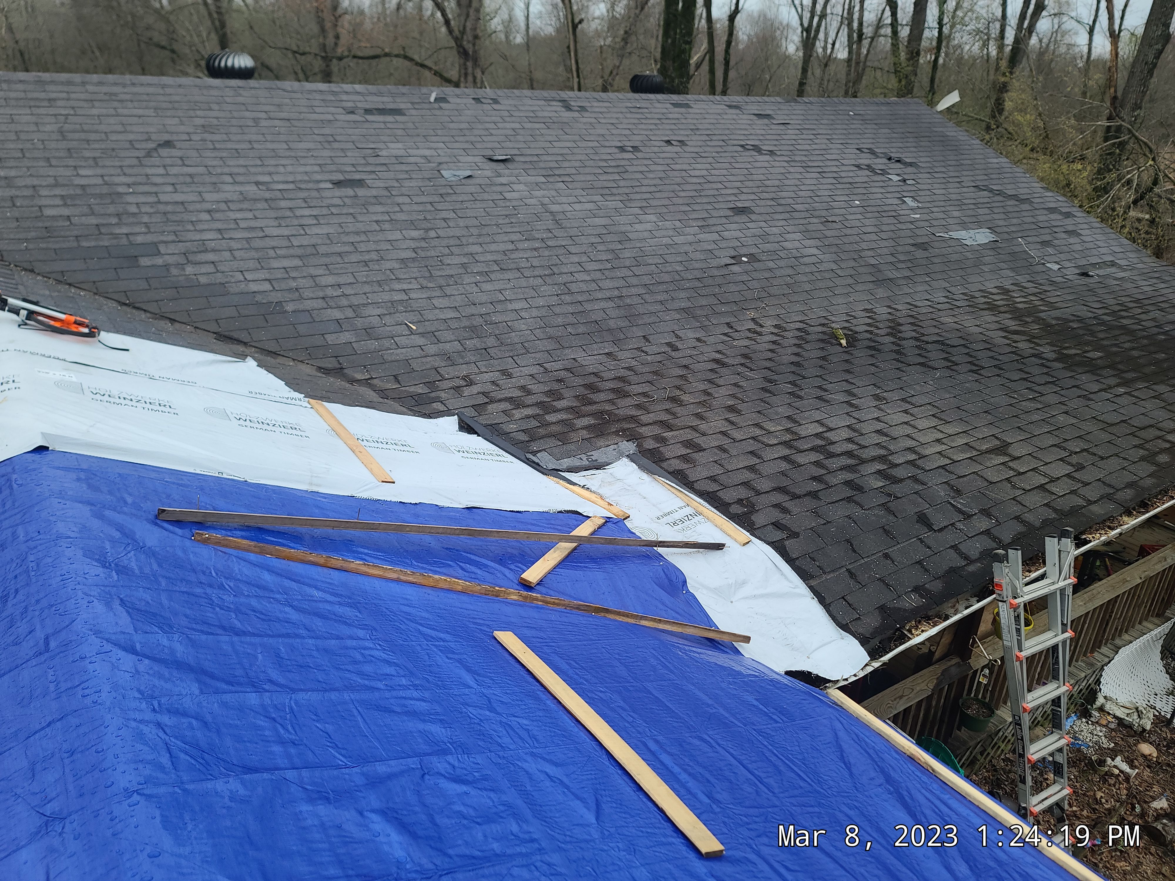 Residential Shingle Reroof using Certainteed Landmark 3-Tab by Hostetler Roofing