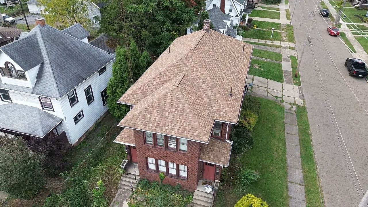 ATLAS PINNACLE COLOR: MORNING HARVEST DRIP EDGE: MUSKET BROWN by Eagle Eye Roofing