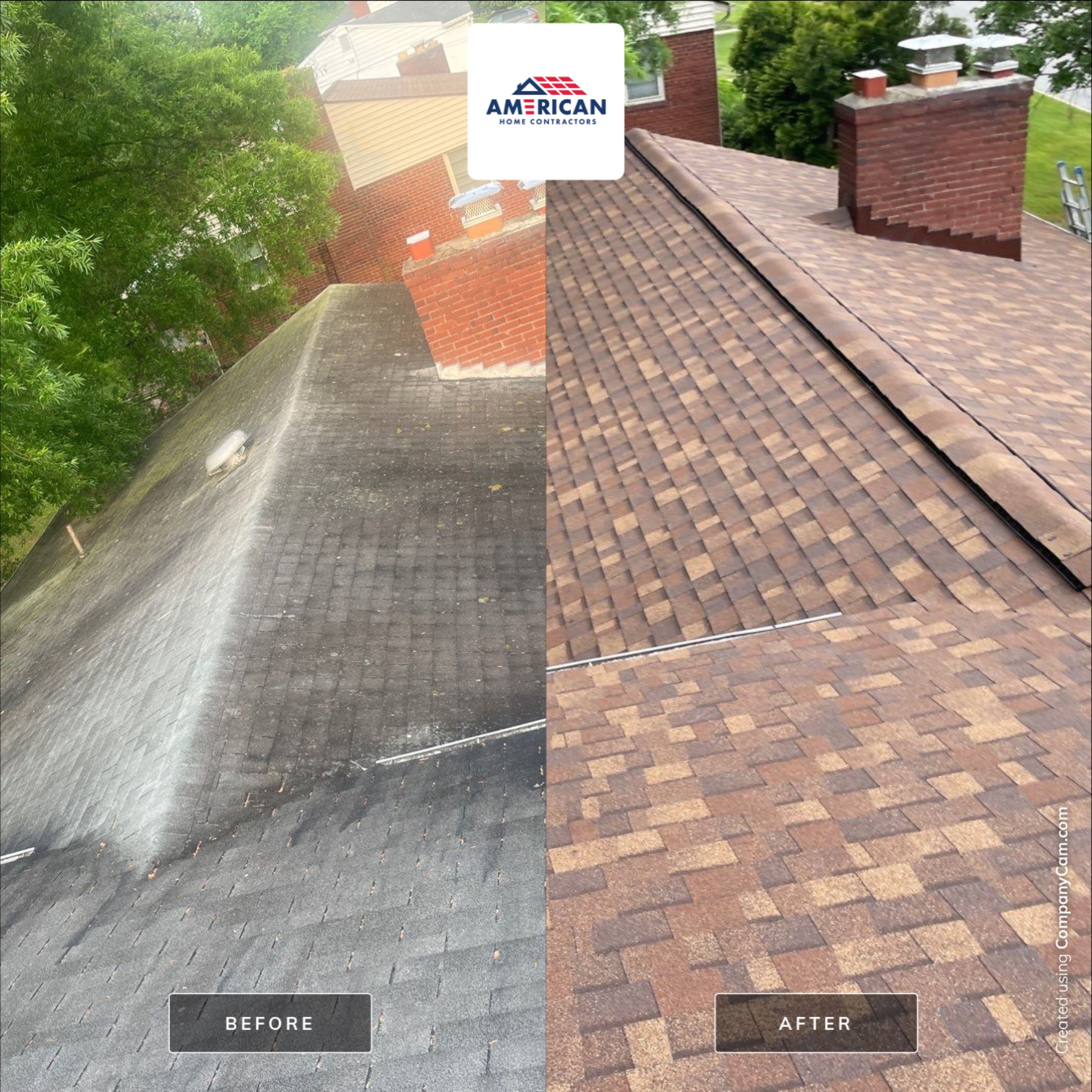 Roof Replacement - Owens Corning Dessert Rose by American Home Contractors