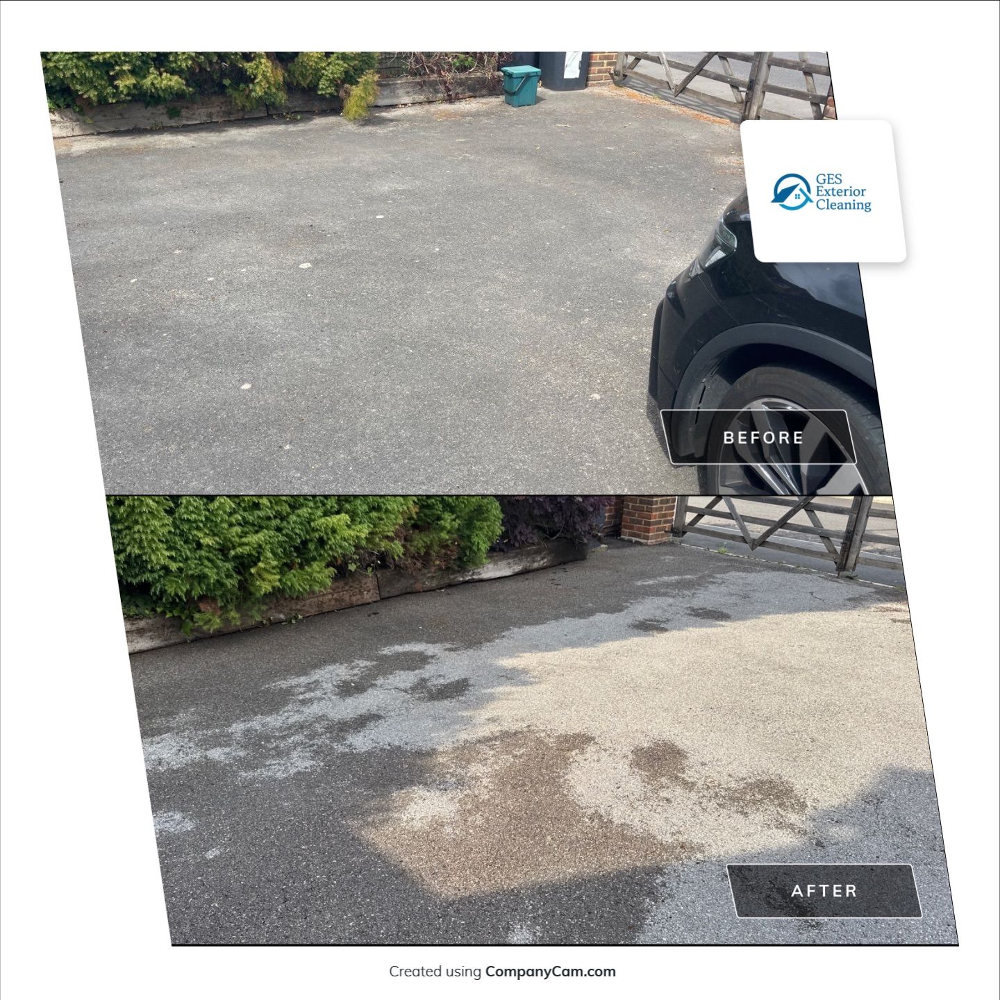 Tarmac Driveway Clean using Flat Surface Cleaner by Ges Exterior Cleaning ltd