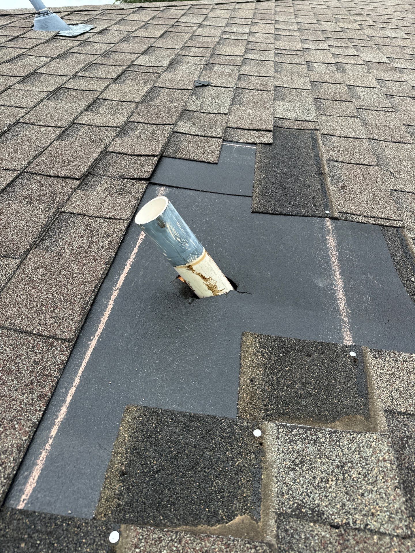 Hail Damage using Owen's Corning Duration (Lifetime) Shingles by Roof Repair Company