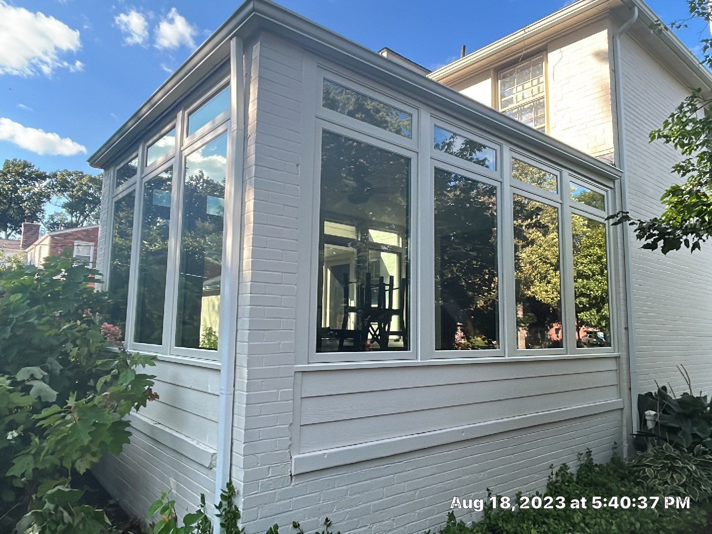 Window Installation using Andersen Windows E-Series with aluminum clad by Smart Roof