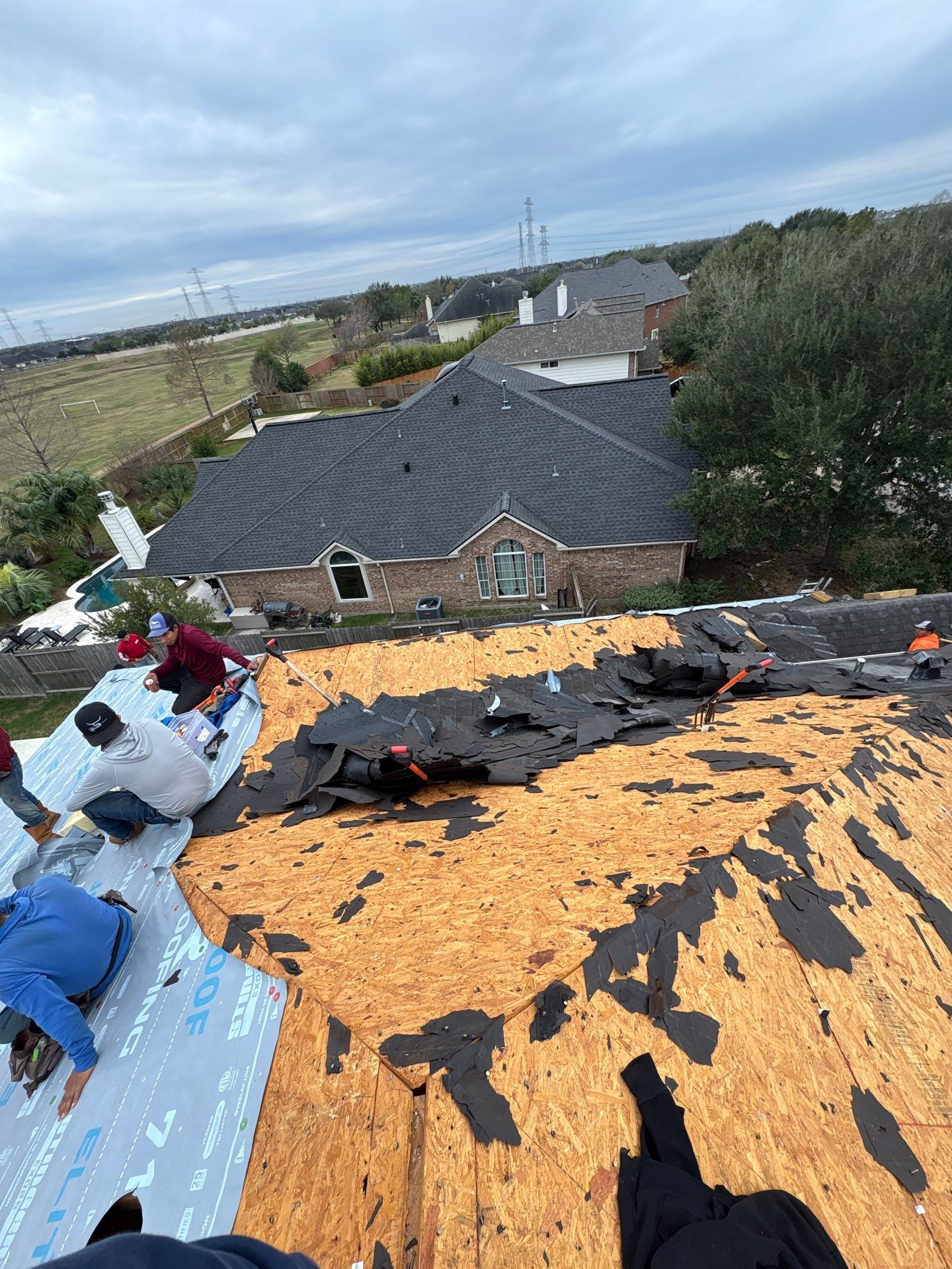 Residential Roof Replacement using IKO CAMBRIDGE DUAL BLACK by Elite Roofing LLC