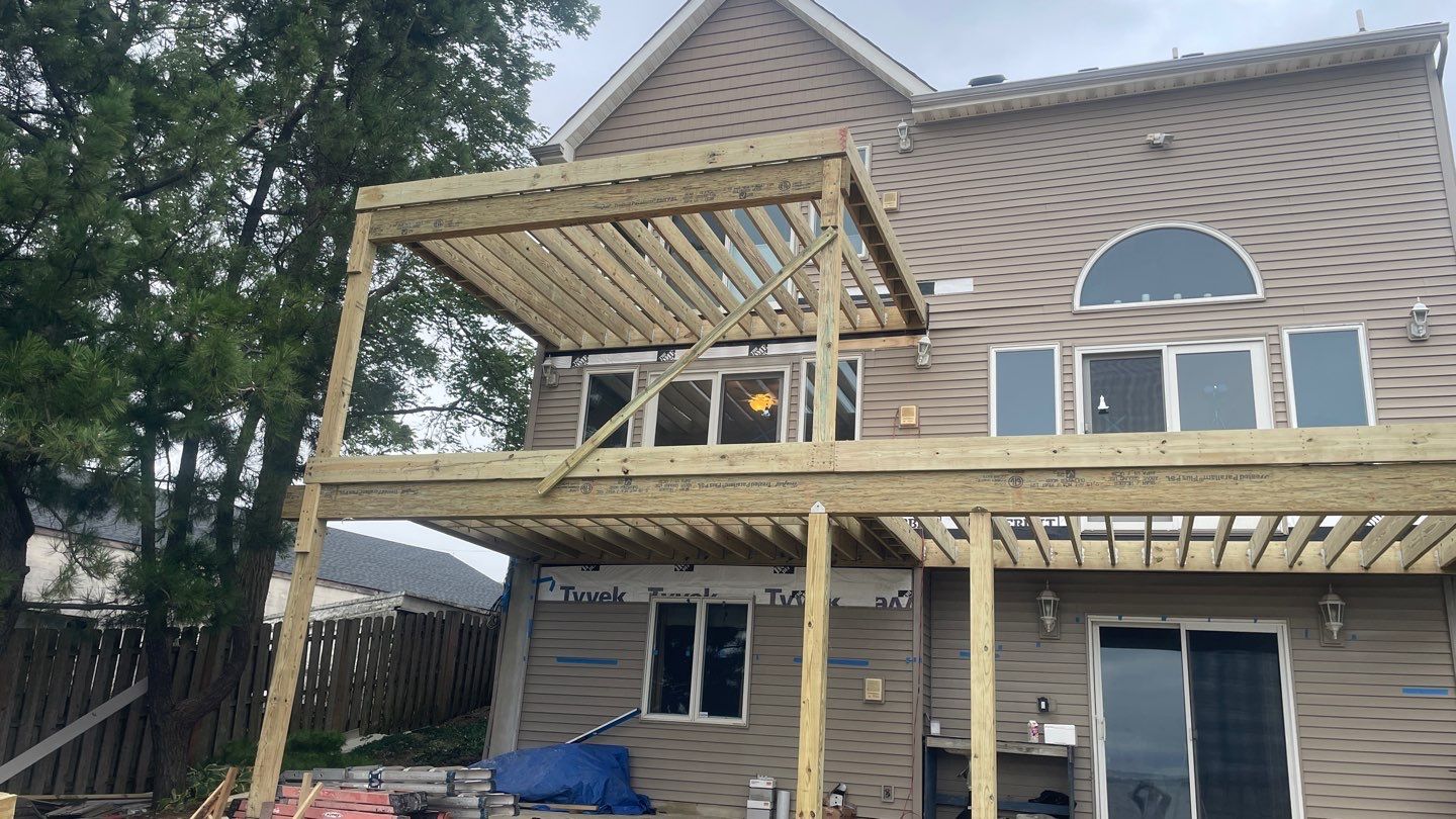 Waterfront deck In Keyport  by deck guardian