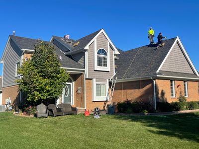 Residential Roofing Installation using Owens Corning Duration Designer Black Sable