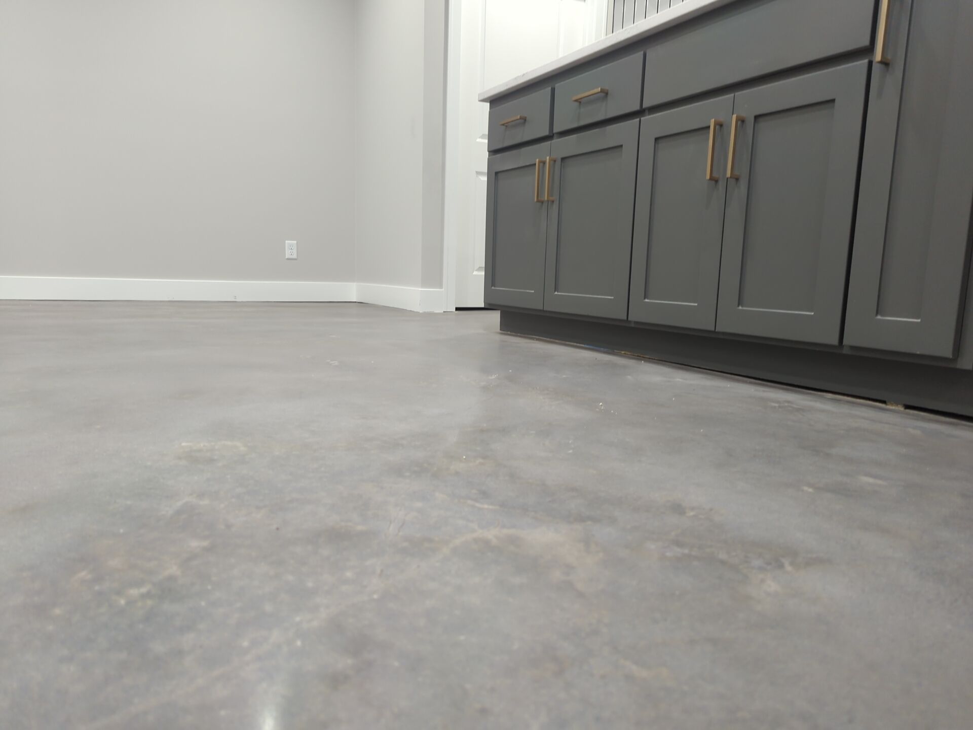 Lee's Summit -- Polished Concrete with Grey Dye by Big Red Decorative Concrete, LLC