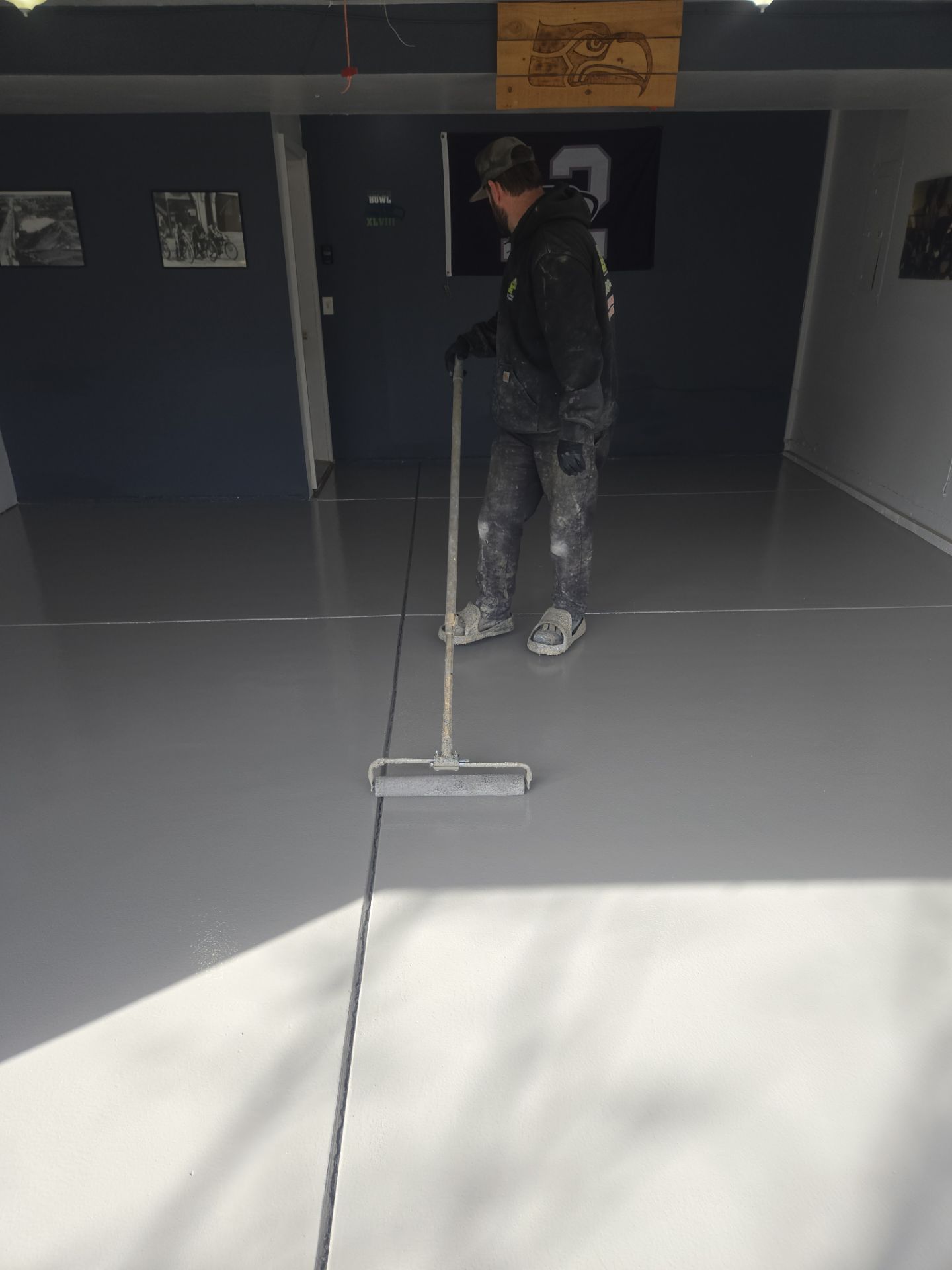 Mead Garage Floor Coating with Tidal Wave Polyurea Finish by Croc Coatings, LLC