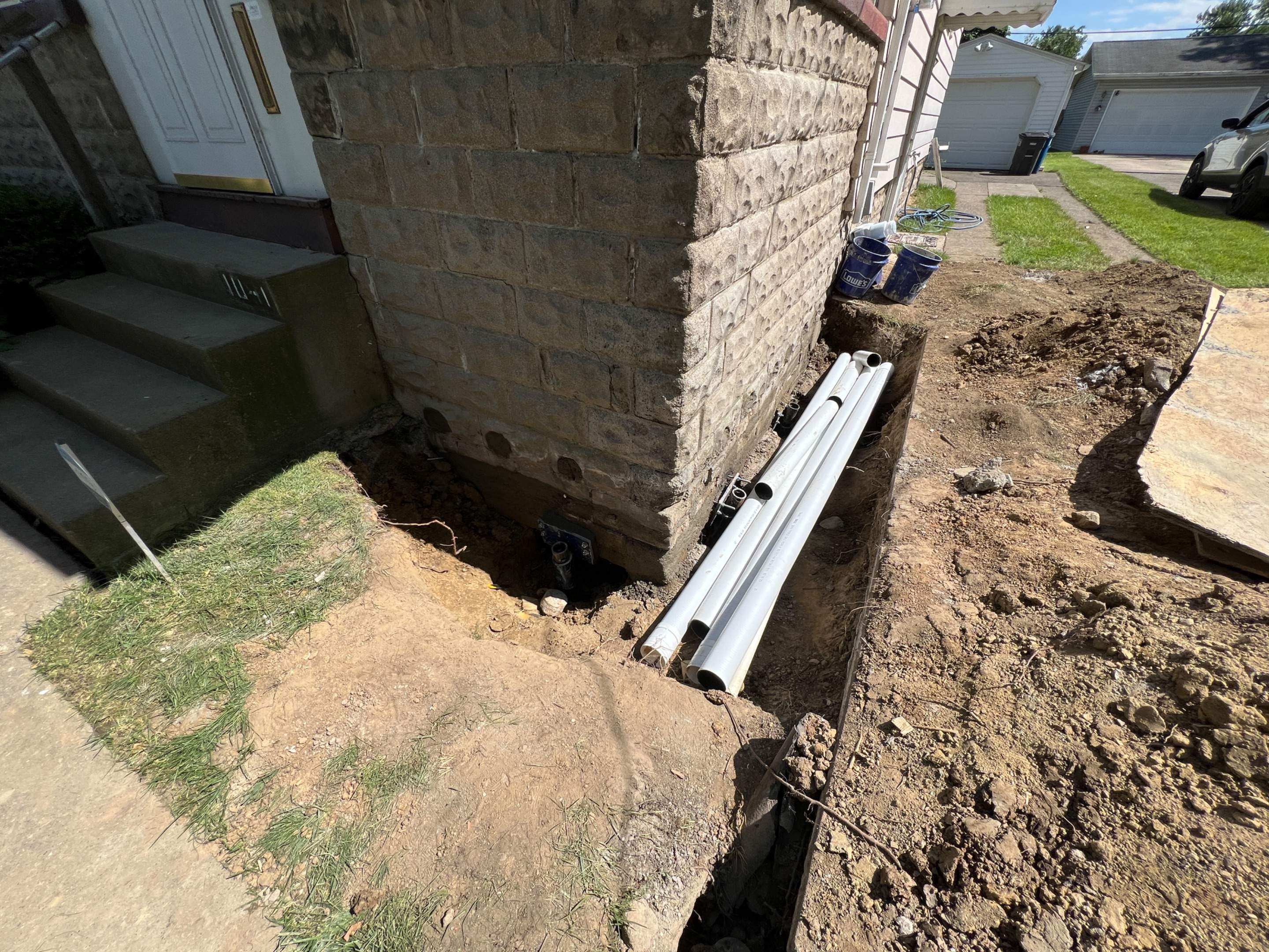 Helical Piers using Helical Deep Foundation Footings by Toledo Basement Repair
