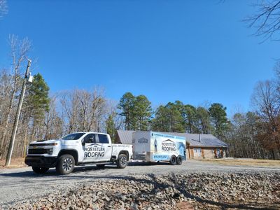 Residential Metal Roof Replacement using Reed's Metals: 26 GA. Standing Seam: Charcoal Grey