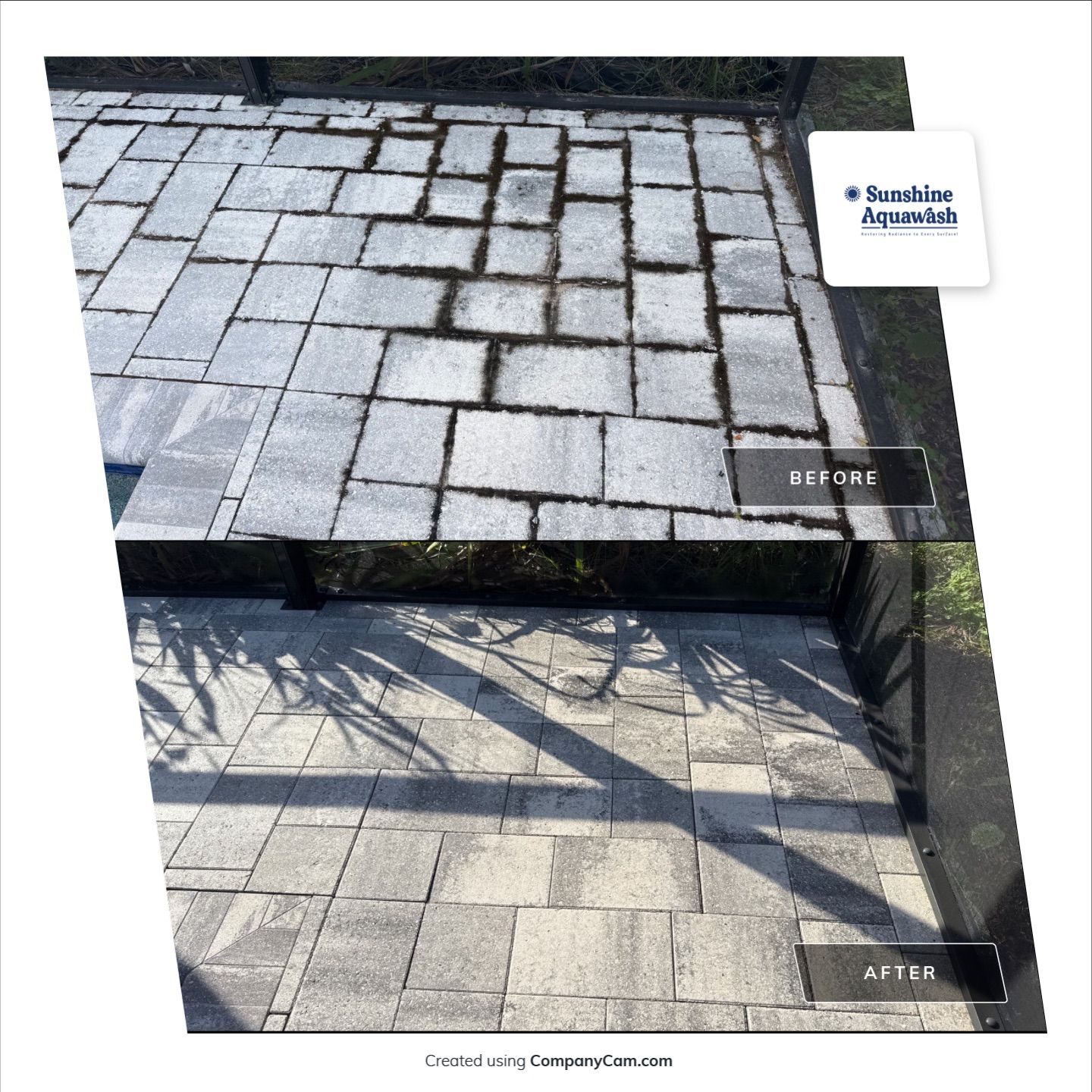Paver Pool Deck Cleaning in Ellenton, FL by Sunshine AquaWash