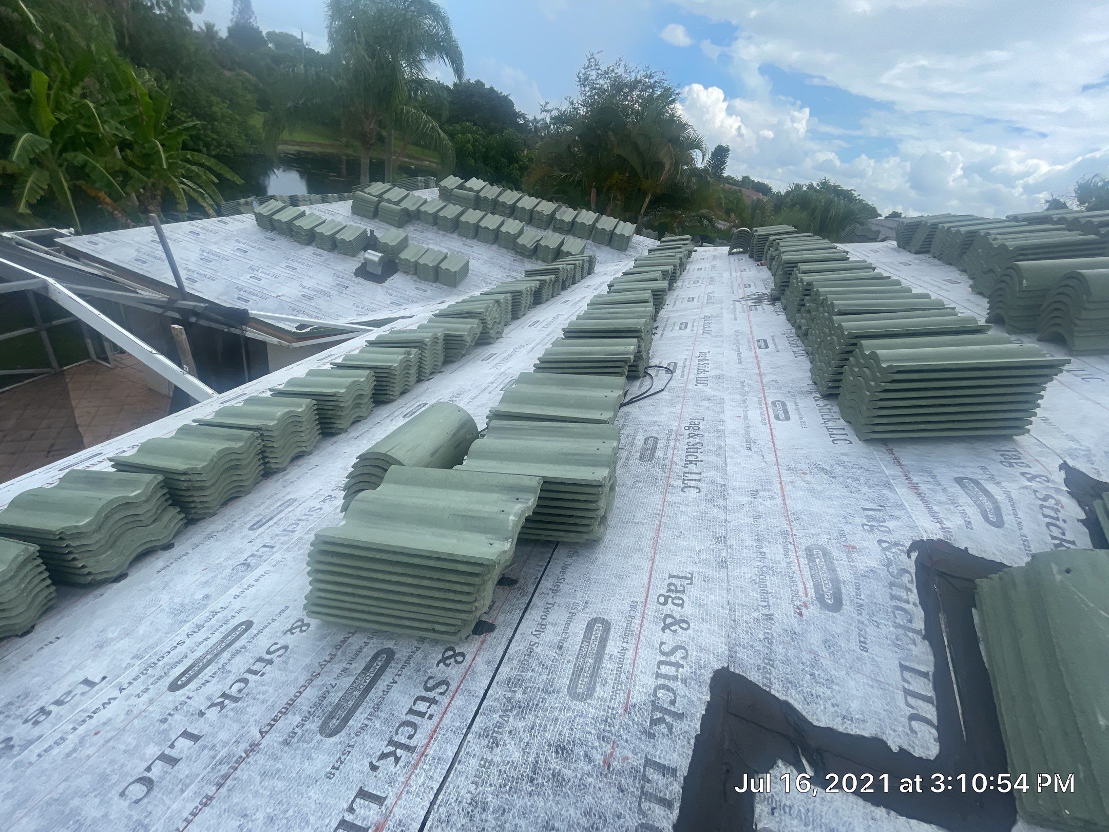 Residential Roofing Installation using Eagle Roofing Tile by BLUES BROTHERS ROOFING
