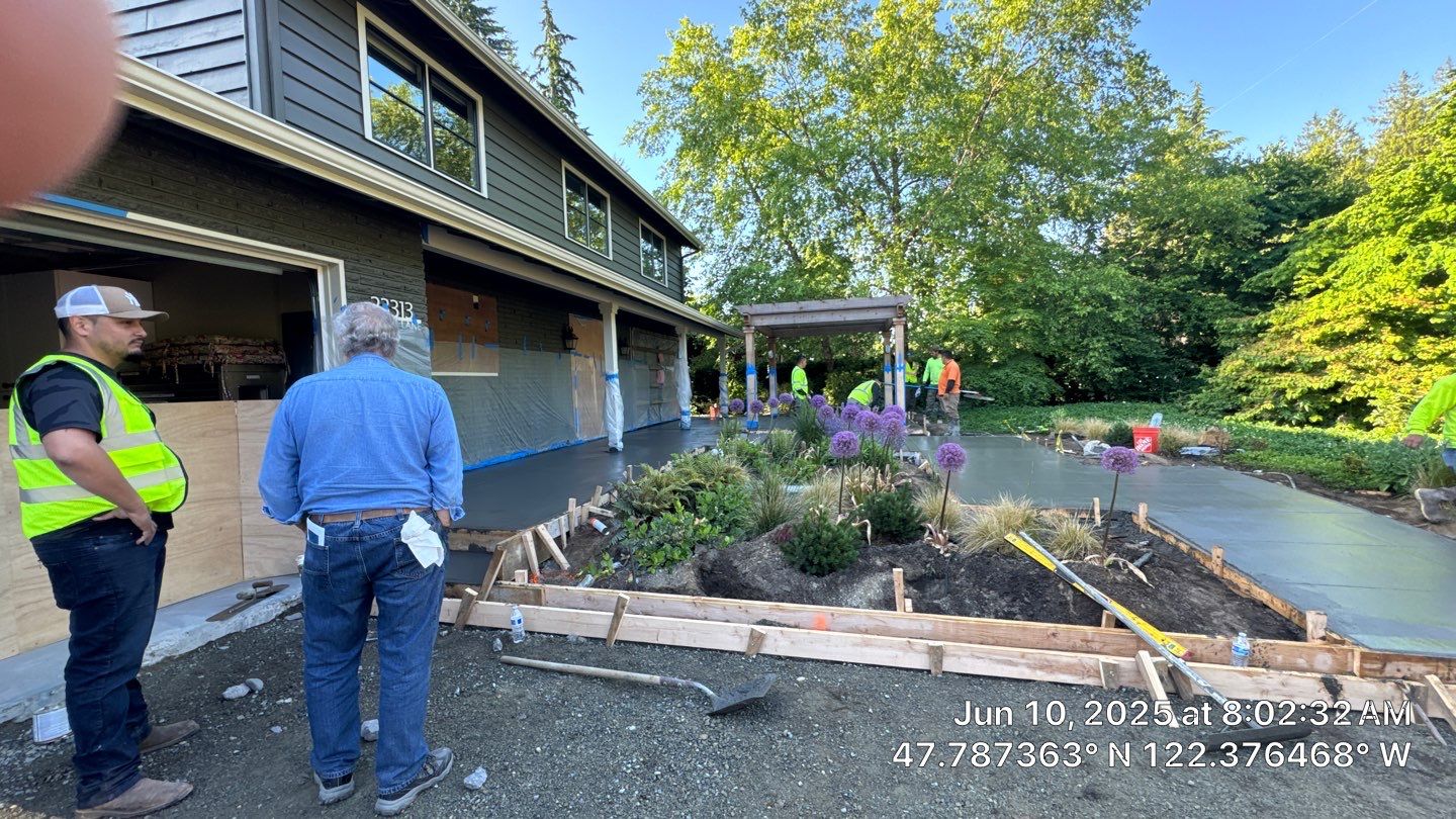 Concrete Driveway Makeover | Edmonds  by Jireh Asphalt & Concrete Inc 