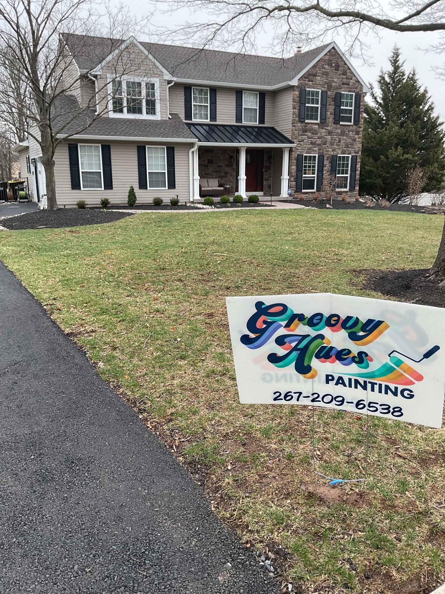 Interior Painting Walls and Ceiling Doylestown, PA by Groovy Hues