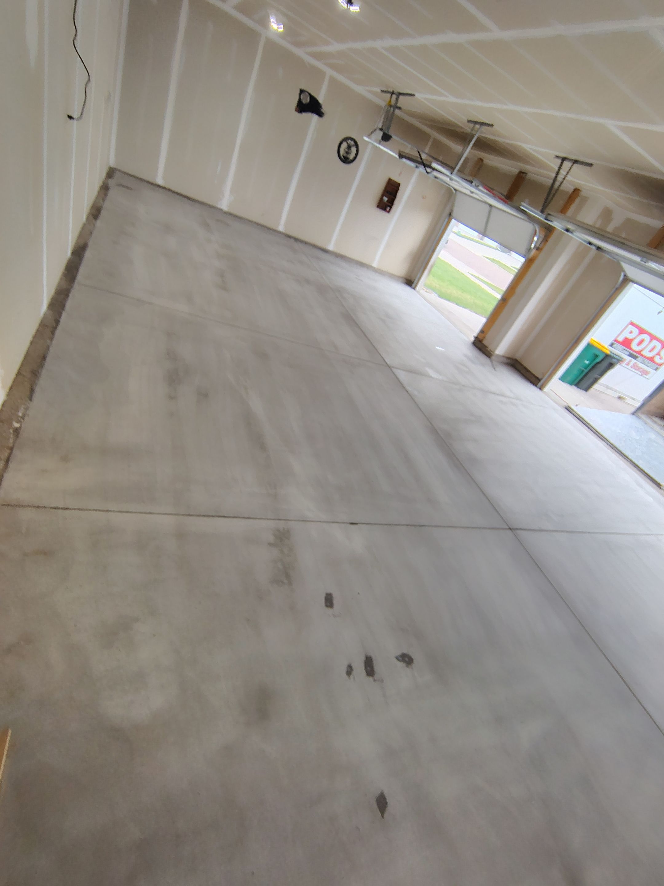 Epoxy Garage Floor Coating with Decorative Flake in Harrisburg by Select Painting, Coatings & Garage Cabinets