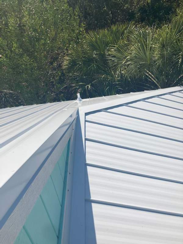 Residential Roofing Installation using Gulf Coast Metals Gulf Seam Panels by Four Peaks Roofing